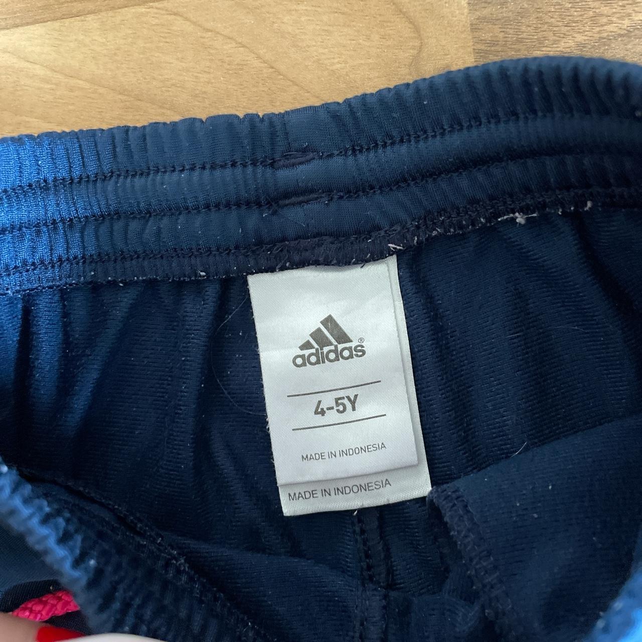 Adidas Navy and Pink Joggers-tracksuits | Depop