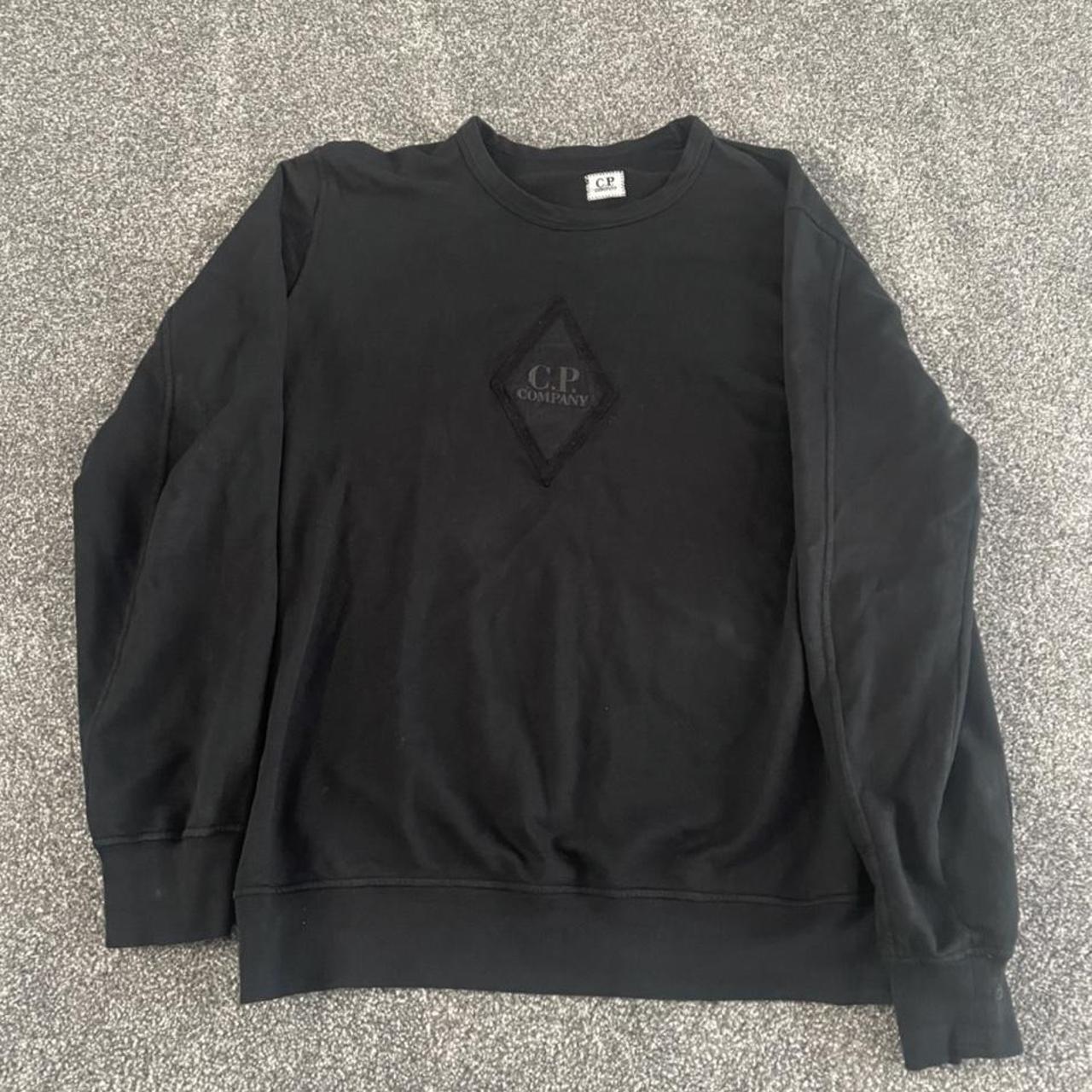 Mens genuine cp company black jumper worn couple of... - Depop