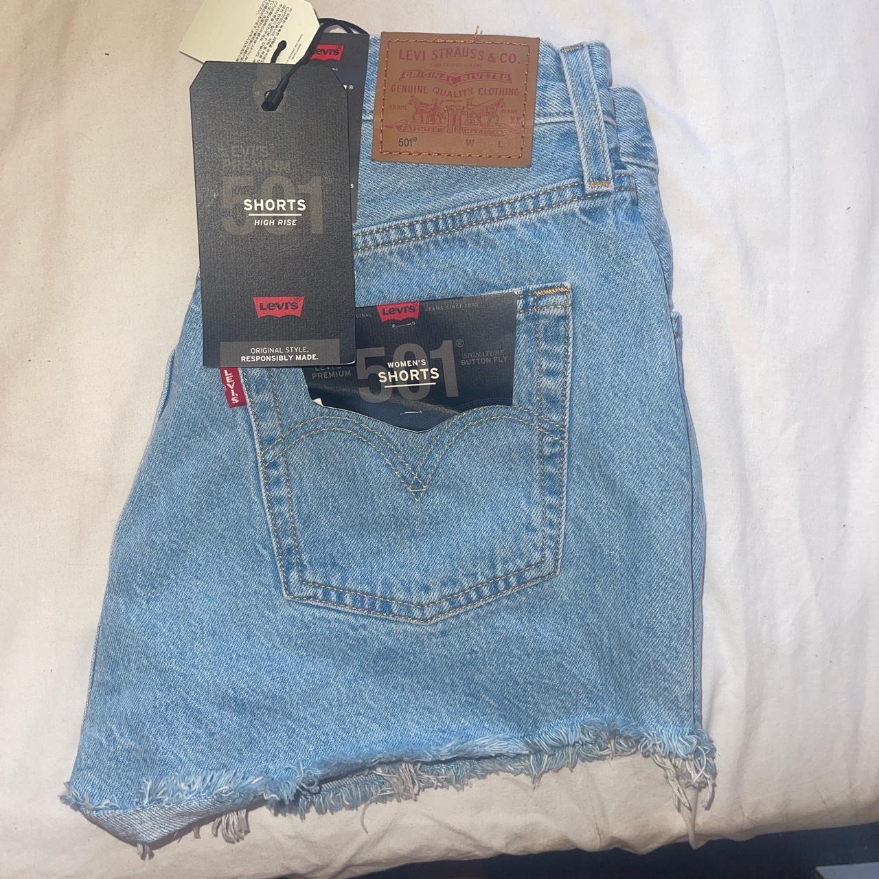 levi's premium 501 shorts high rise