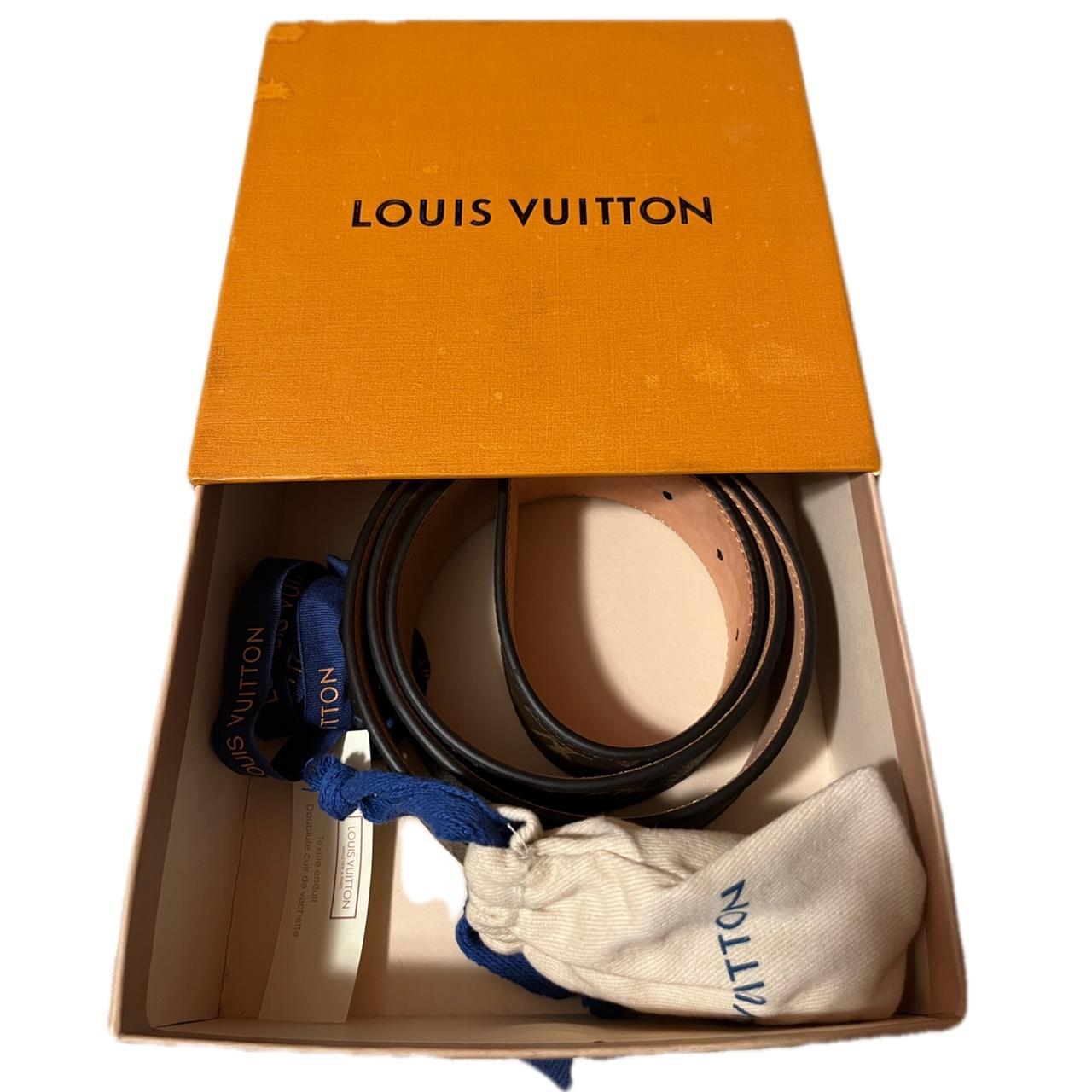 Louis Vuitton Brown Monogram belt, Fits 32-36