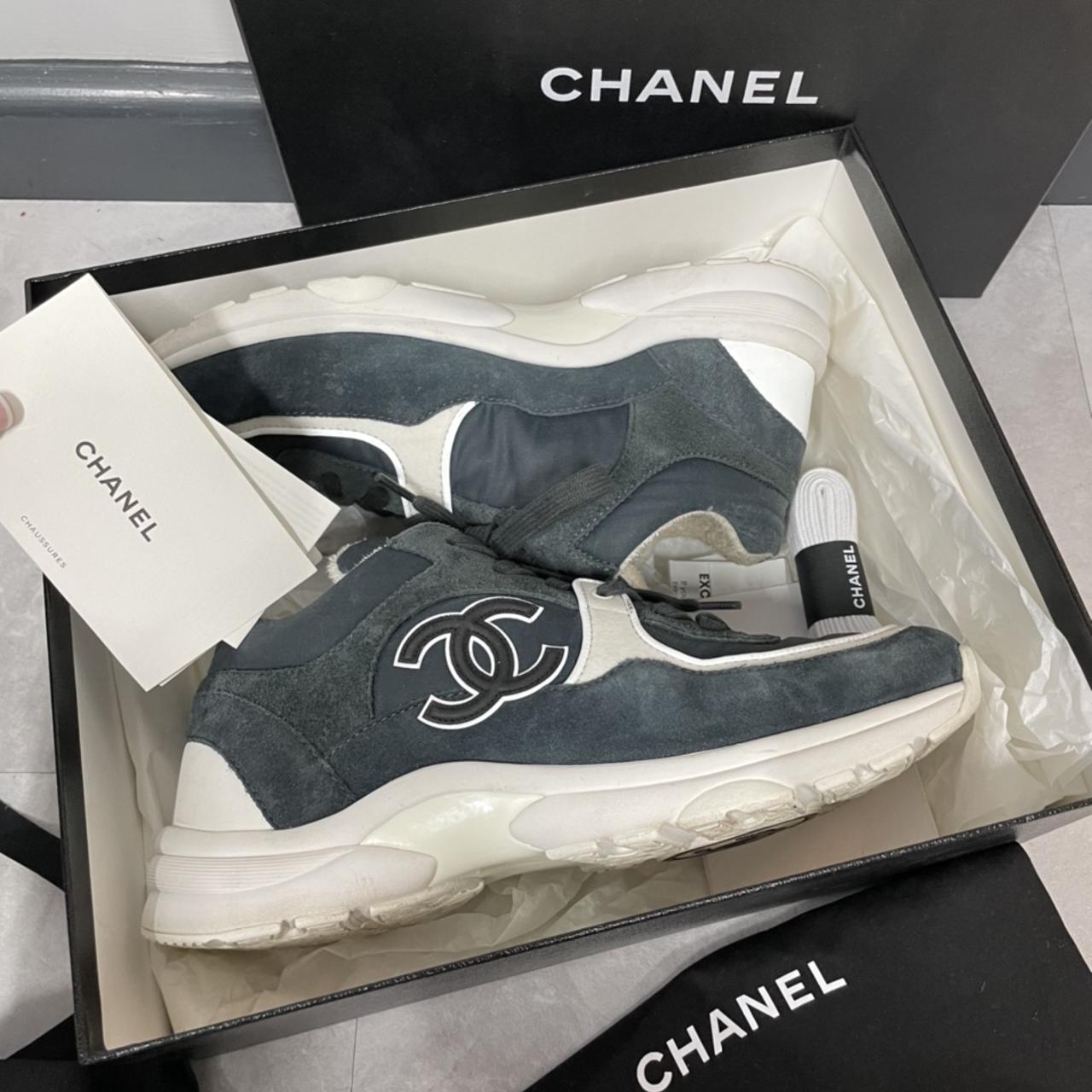Reflective Chanel Runner Grey Selling Women's Chanel CC