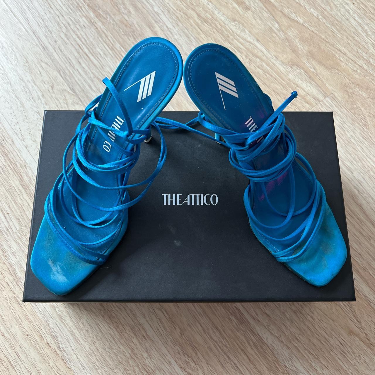 the attico blue heels