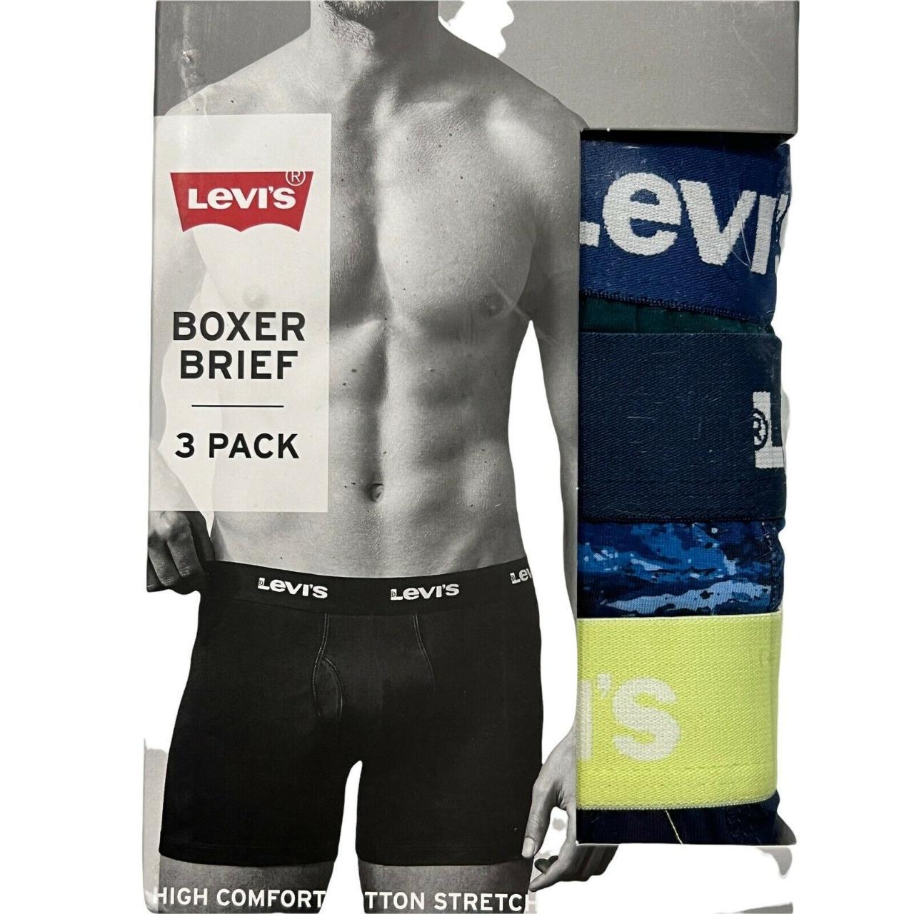 NWT LEVI'S 3 Pack Boxer Brief Underwear Sz MEDIUM... - Depop