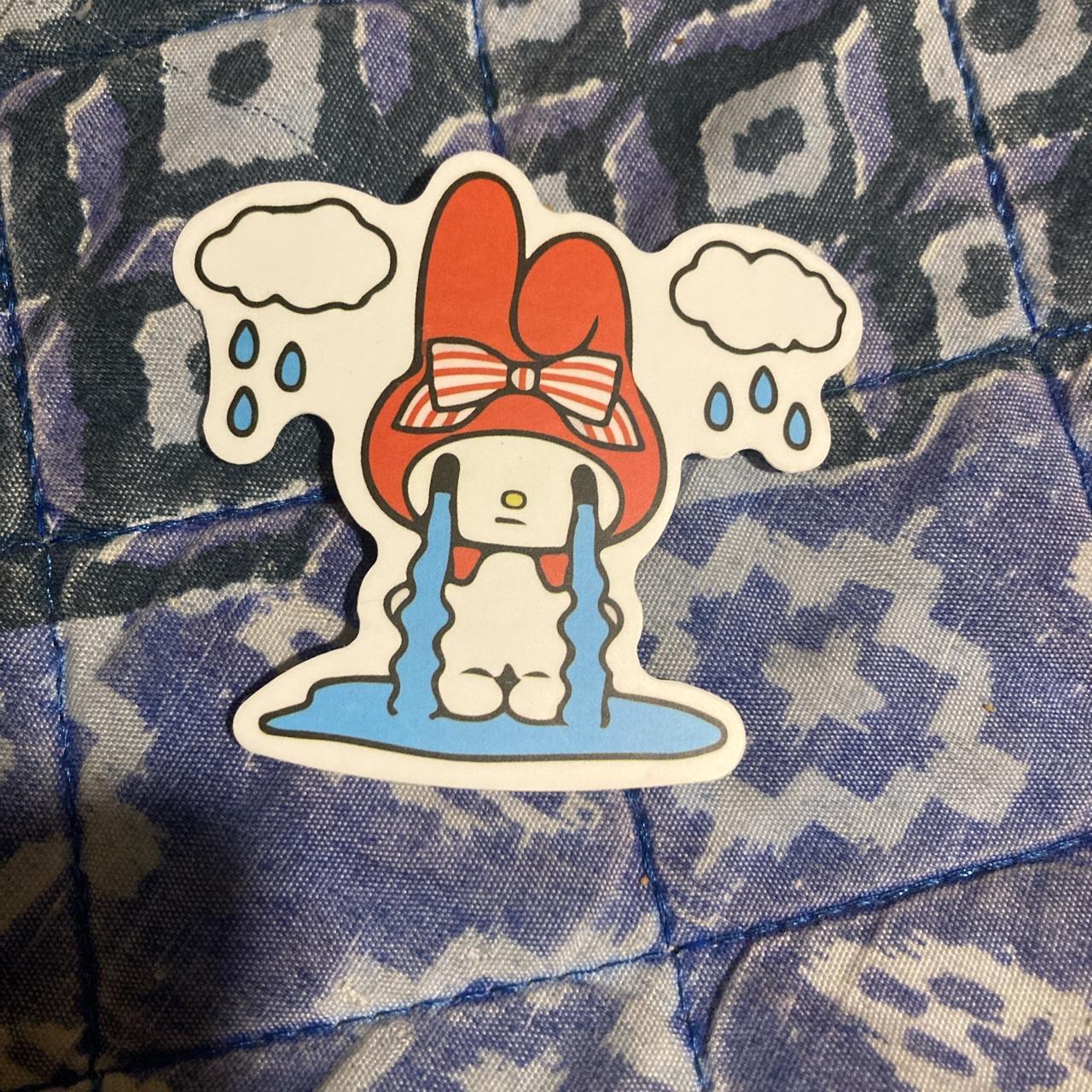 Hello Kitty My Melody Crying Sticker Tripnyc Depop