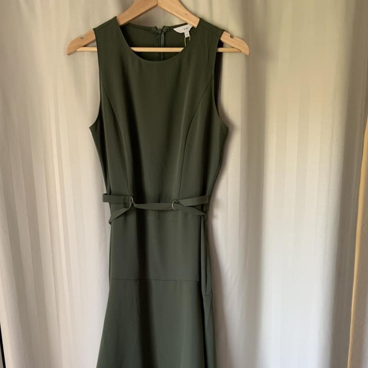 Veronika Maine Olive Green dress, size 8. Olive... - Depop