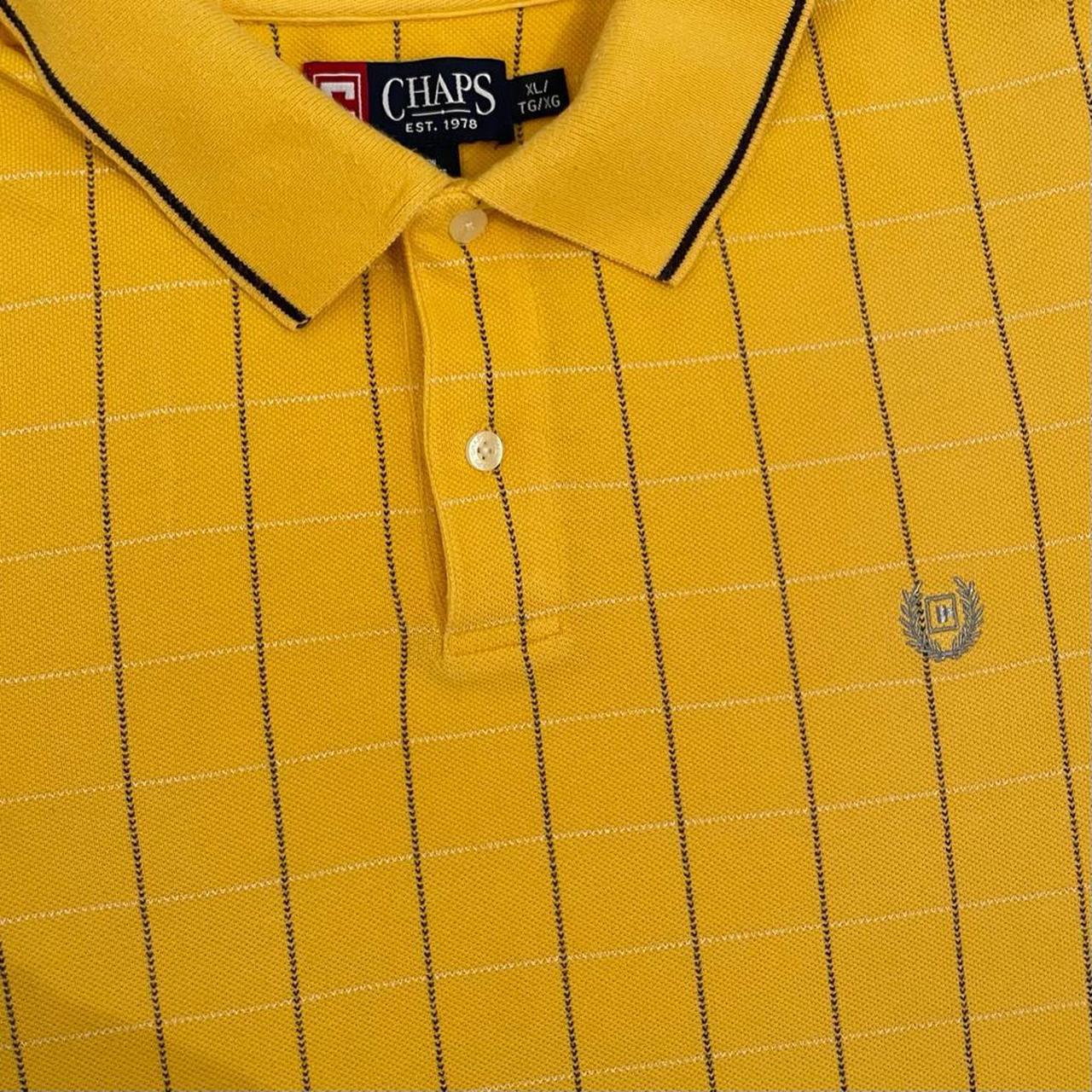 Chaps Polo Shirt in yellow 🔻Buy now: £16 ️ Size XL... - Depop