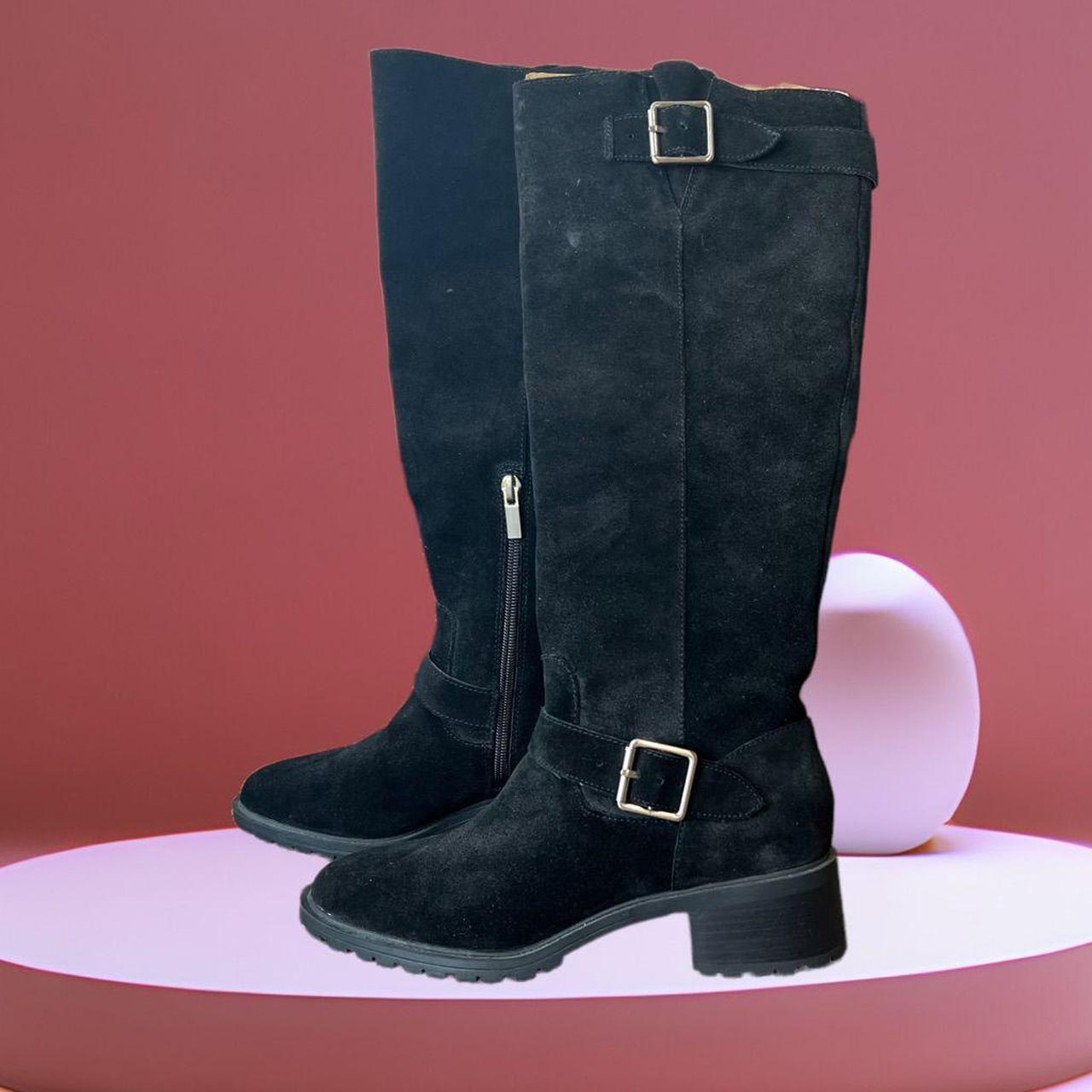 franco sarto suede knee high boots