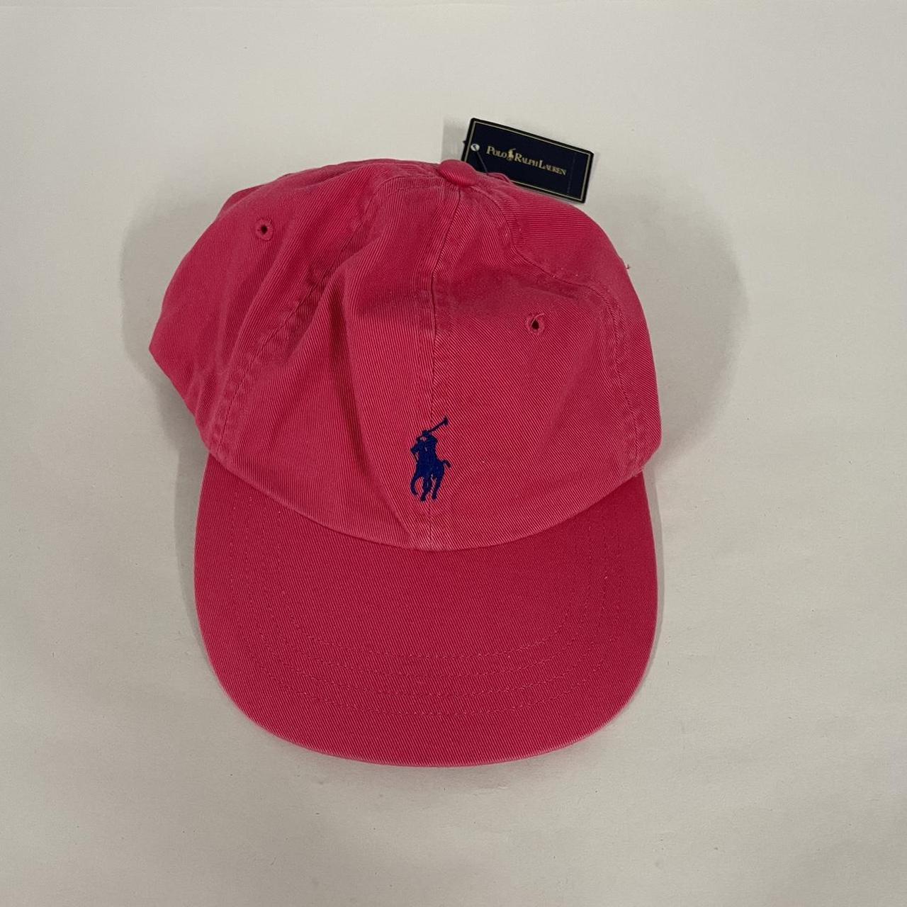 Pink and best sale blue polo hat