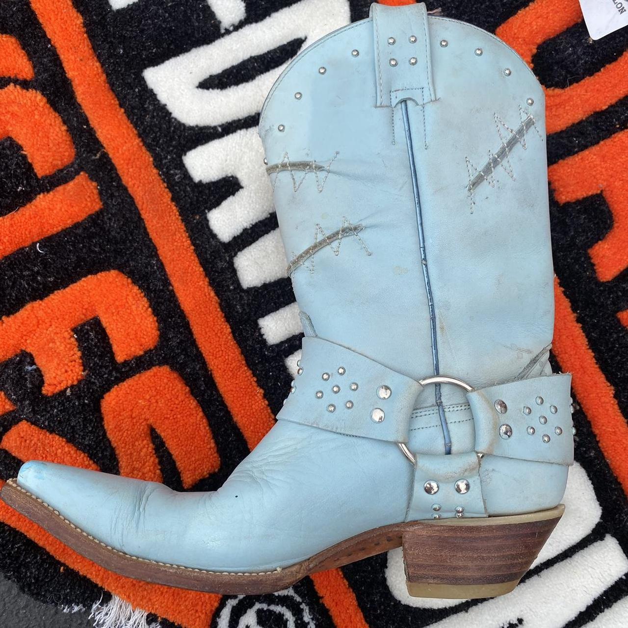 Light blue hot sale cowboy boots