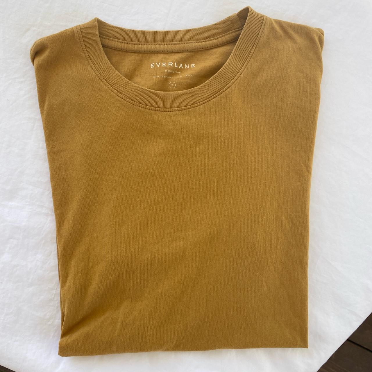 Mustard Yellow Everlane t shirt. Men’s small. Slight... Depop