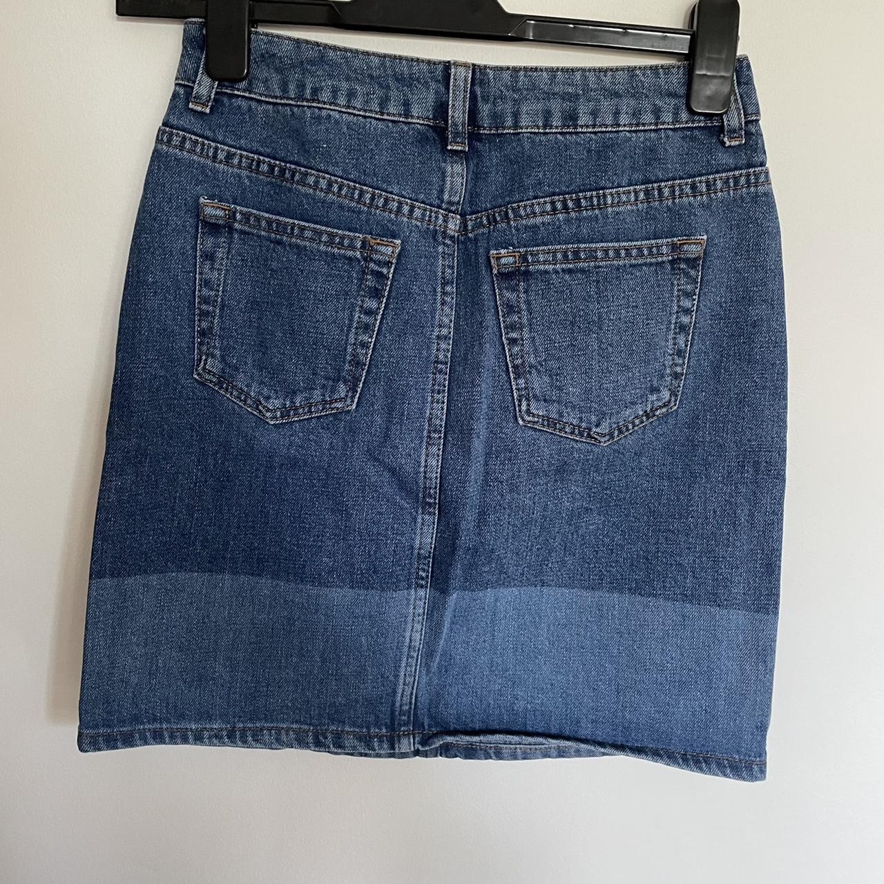 Topshop denim mini skirt in size 8. Open to offers 🥰... - Depop