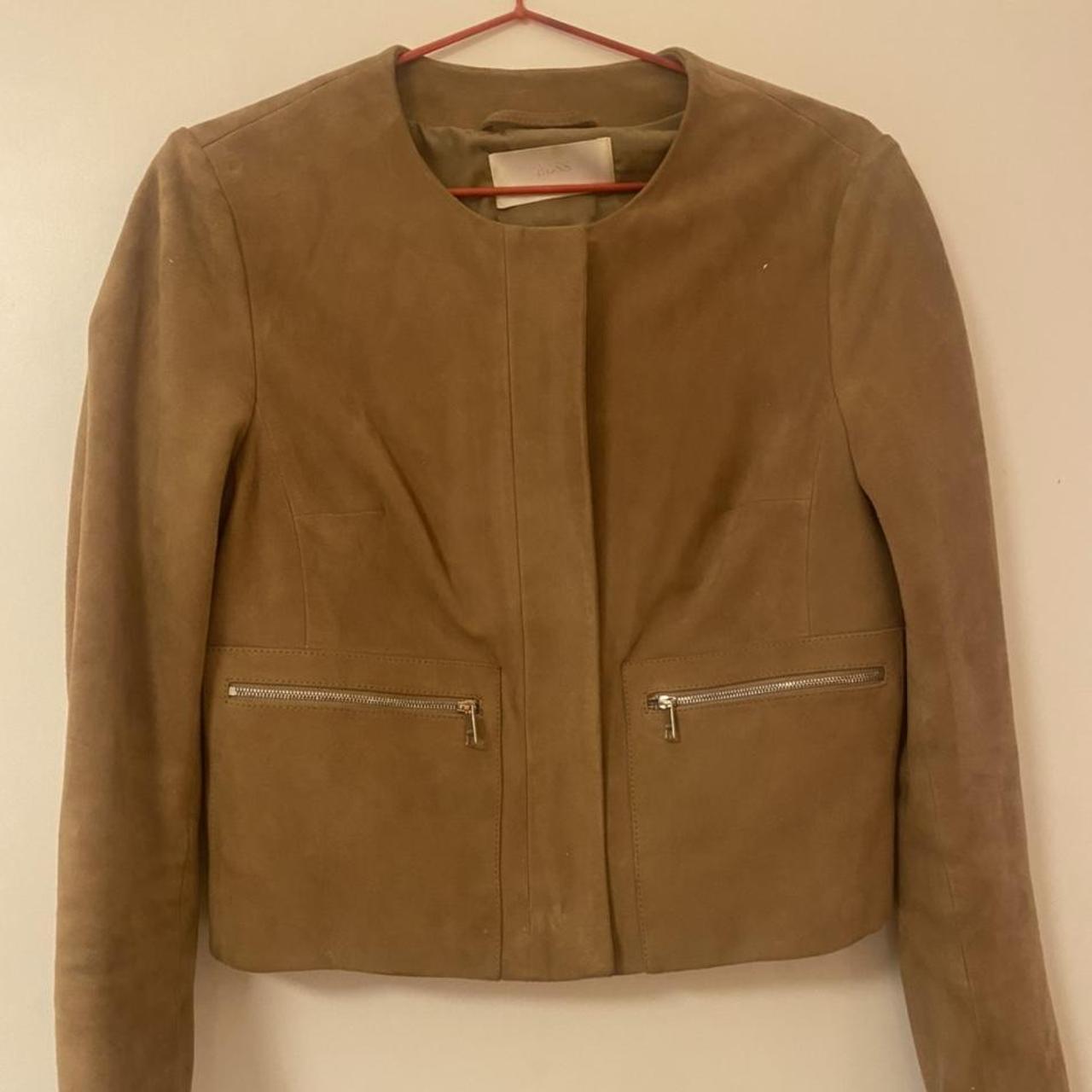 Hugo Boss Women's Tan and Brown Jacket | Depop