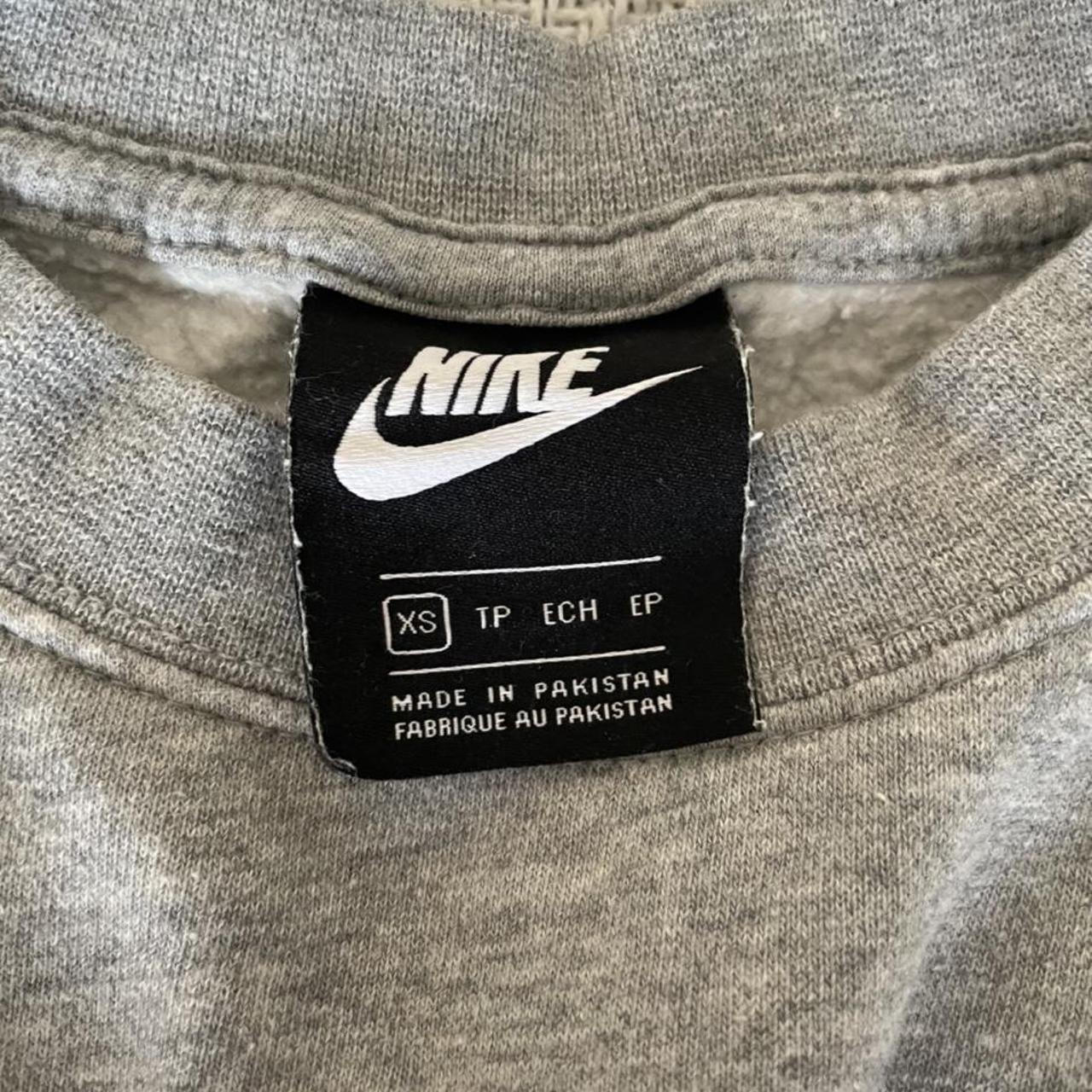 Nike essentials oversized grey sweatshirt- hardly worn - Depop