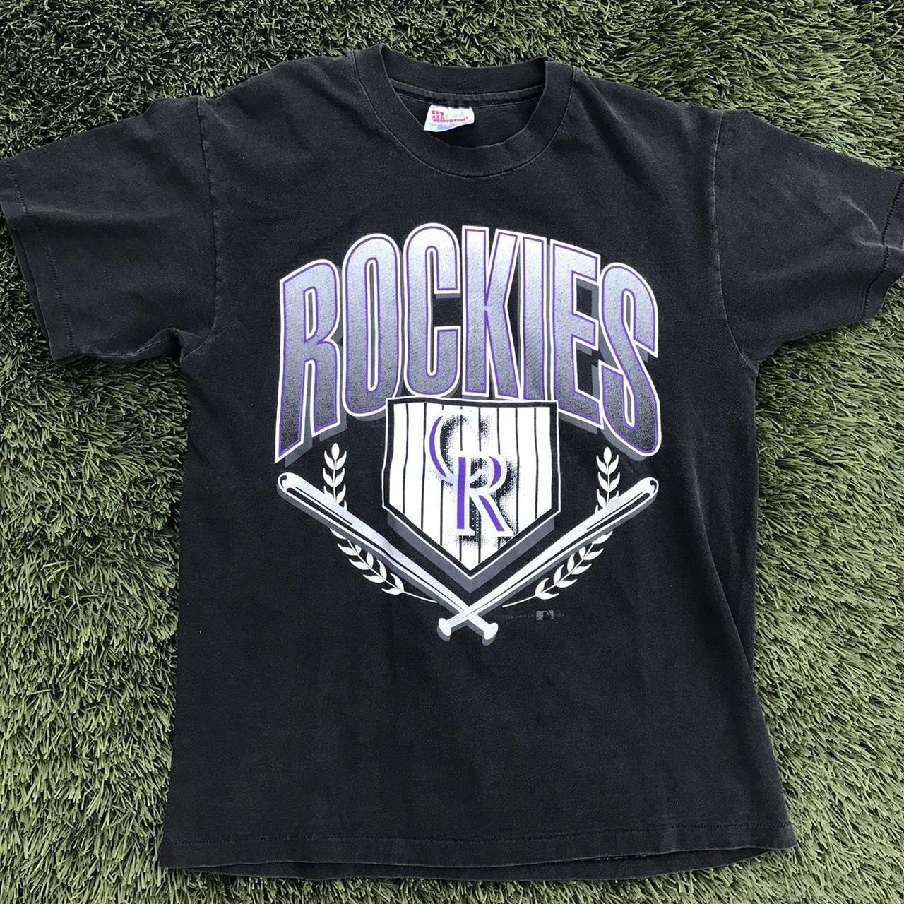 Classic Black Rockies Jersey Jersey is in excellent - Depop