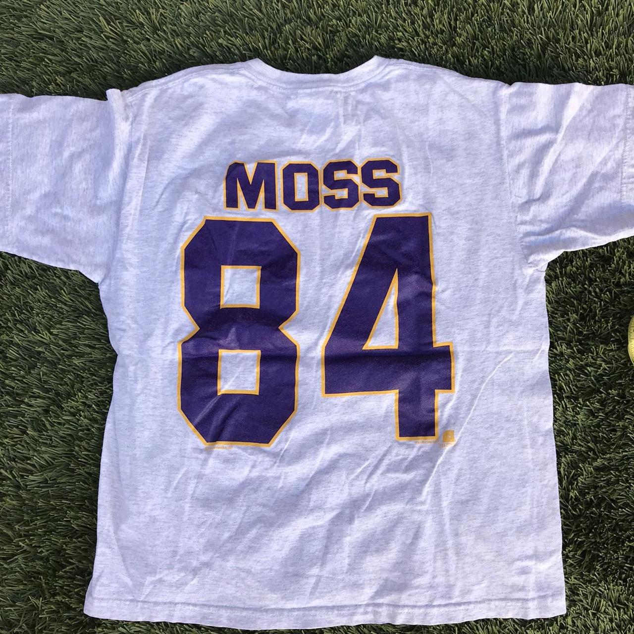 Vintage 1990's Minnesota Vikings Randy Moss T-Shirt - Depop