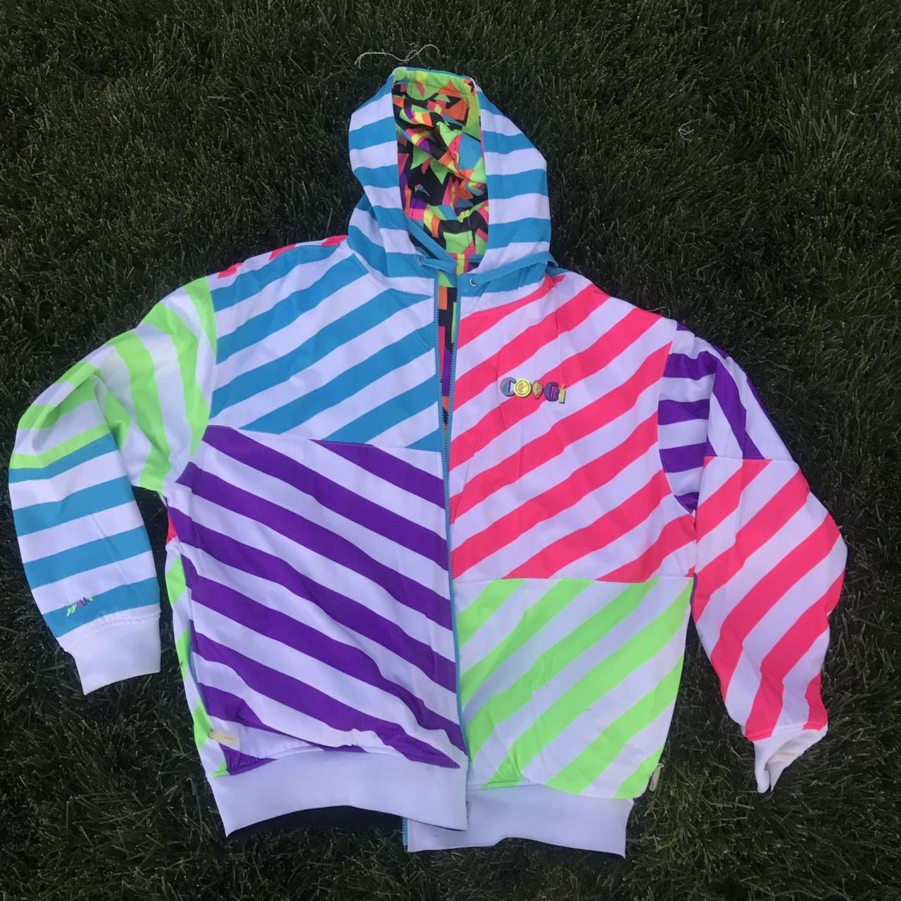 Coogi PAC Man Coogi Reversible Vibrant Color Jacket | Depop