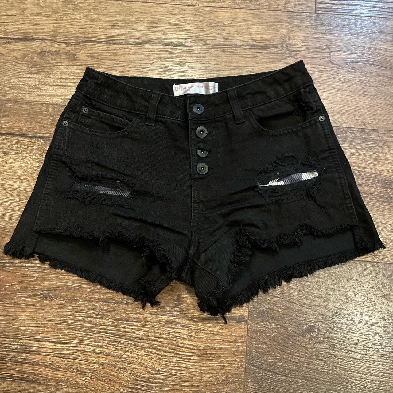 No Boundaries Women's Black Shorts | Depop