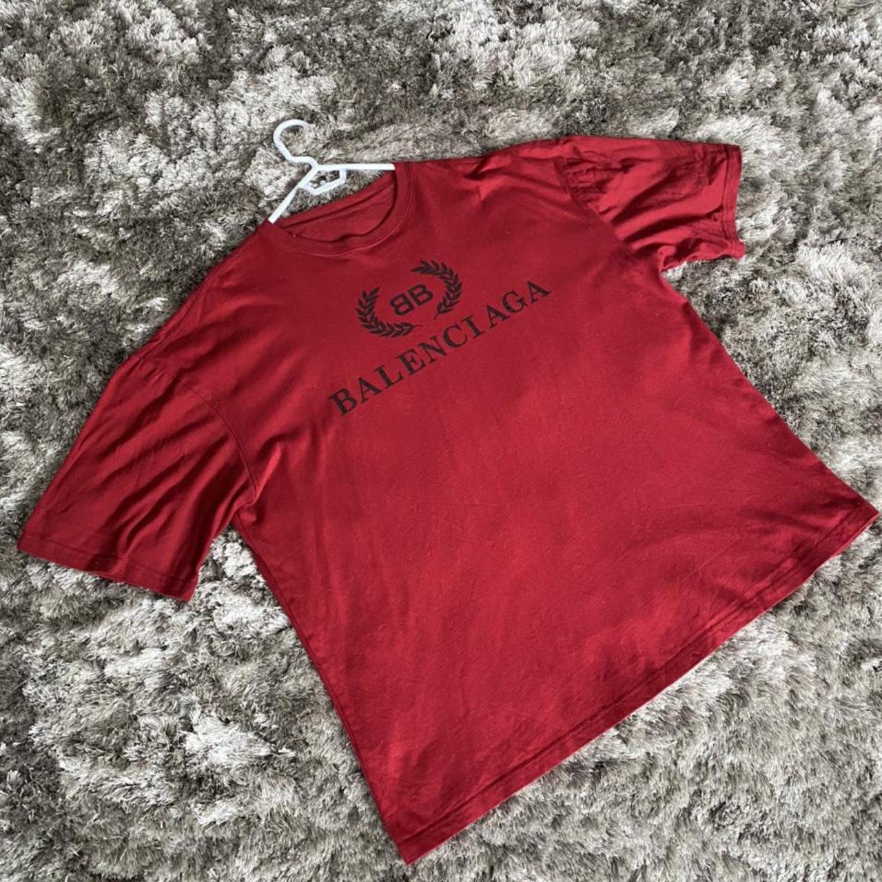 Balenciaga t hot sale shirt red