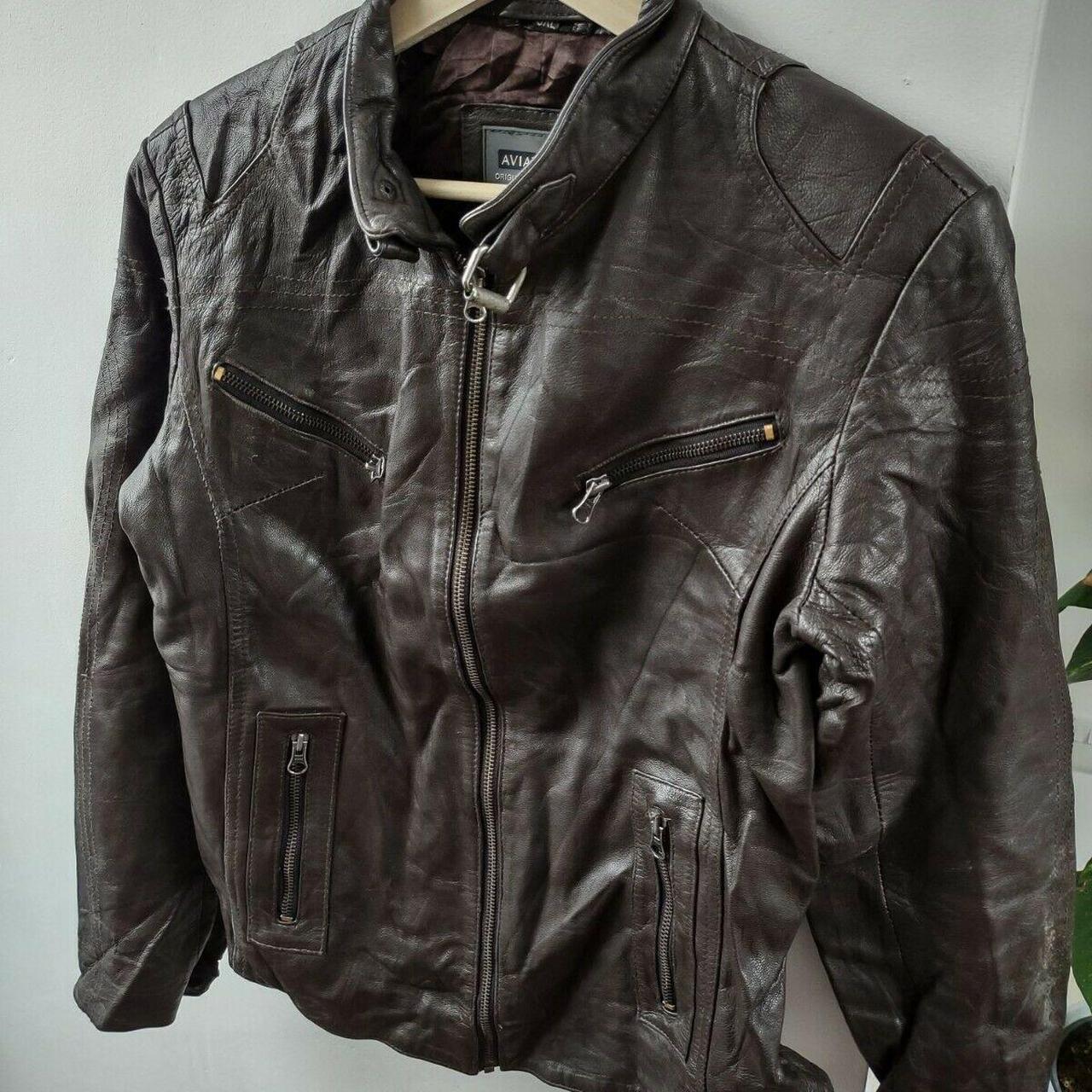 Aviatrix Real 100% Soft Brown Leather Jacket... - Depop