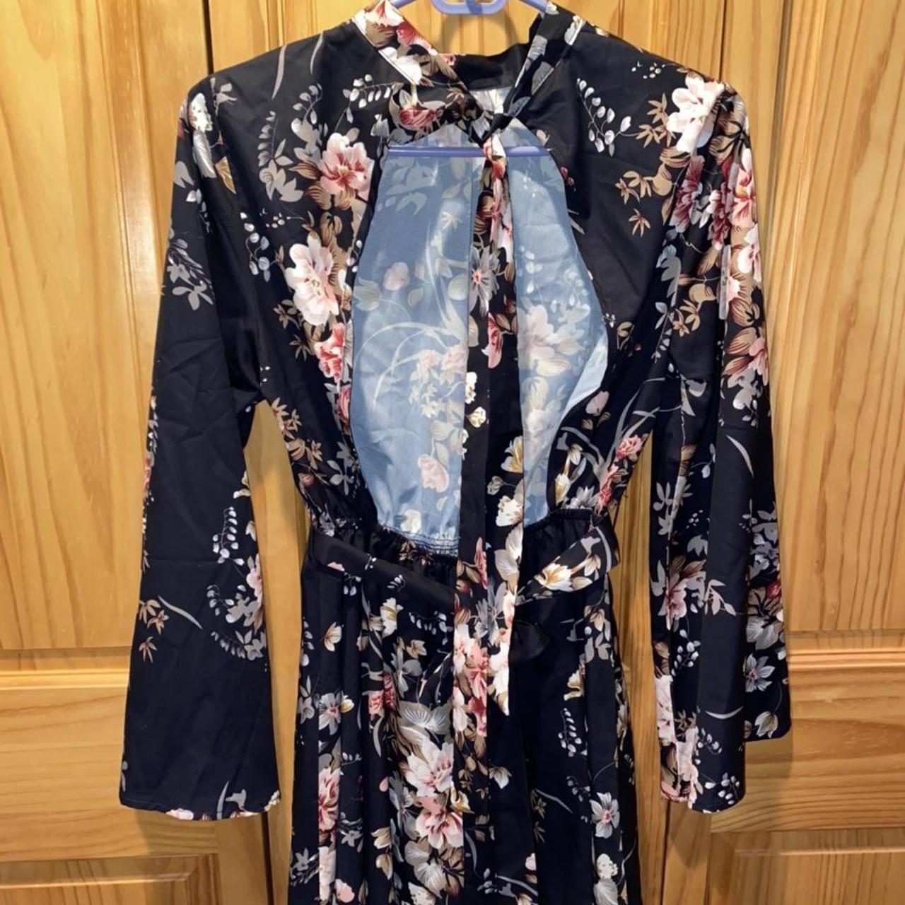 Shein XS dress. High neck and backless. Wraps at the... Depop