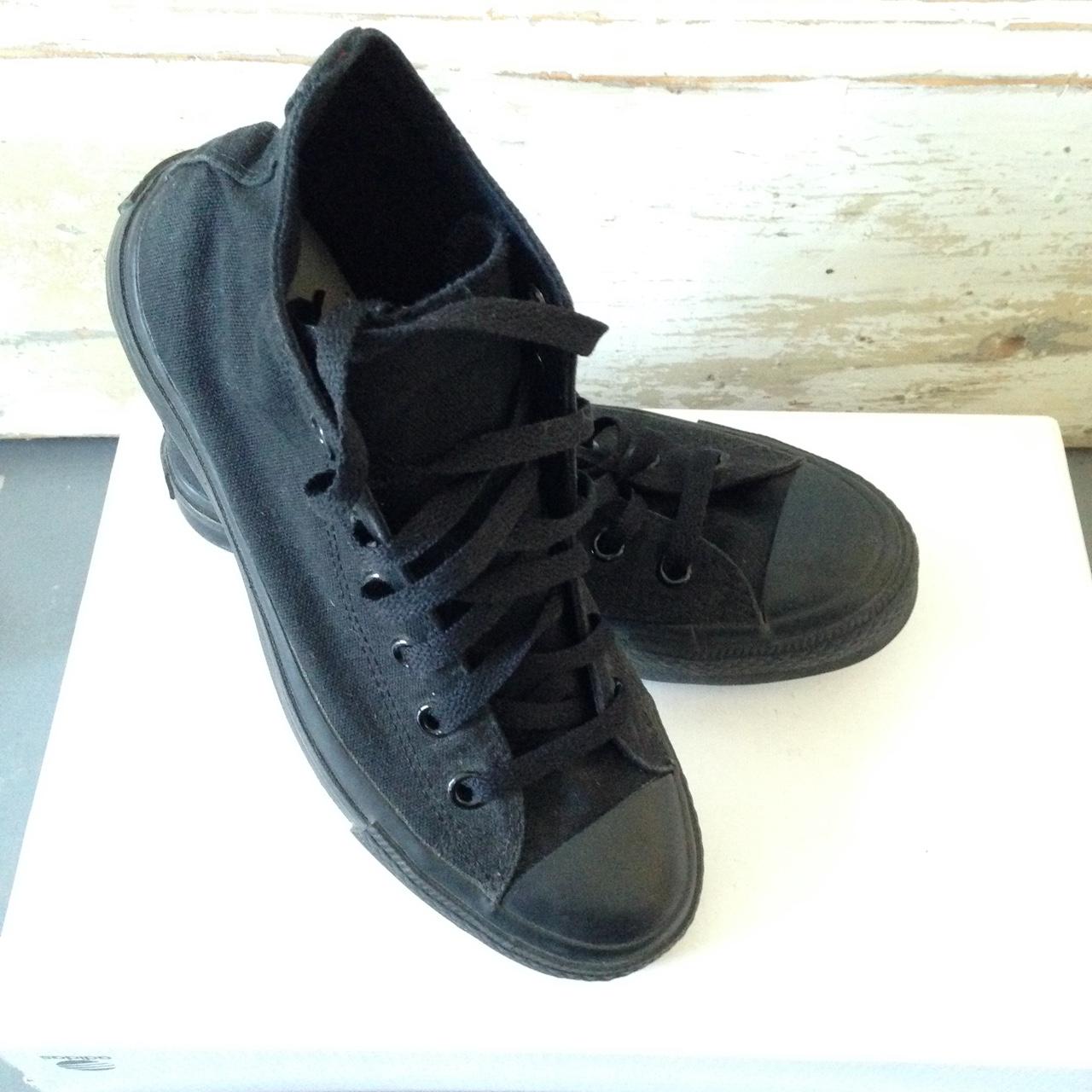 total black converse