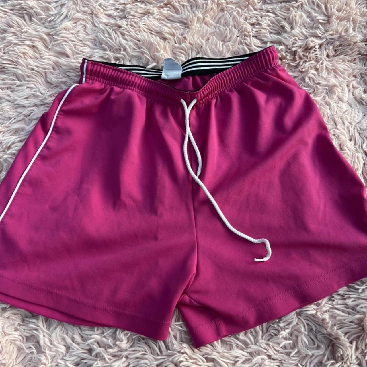 Pink Adidas Soccer Shorts! so cute but they don’t... Depop