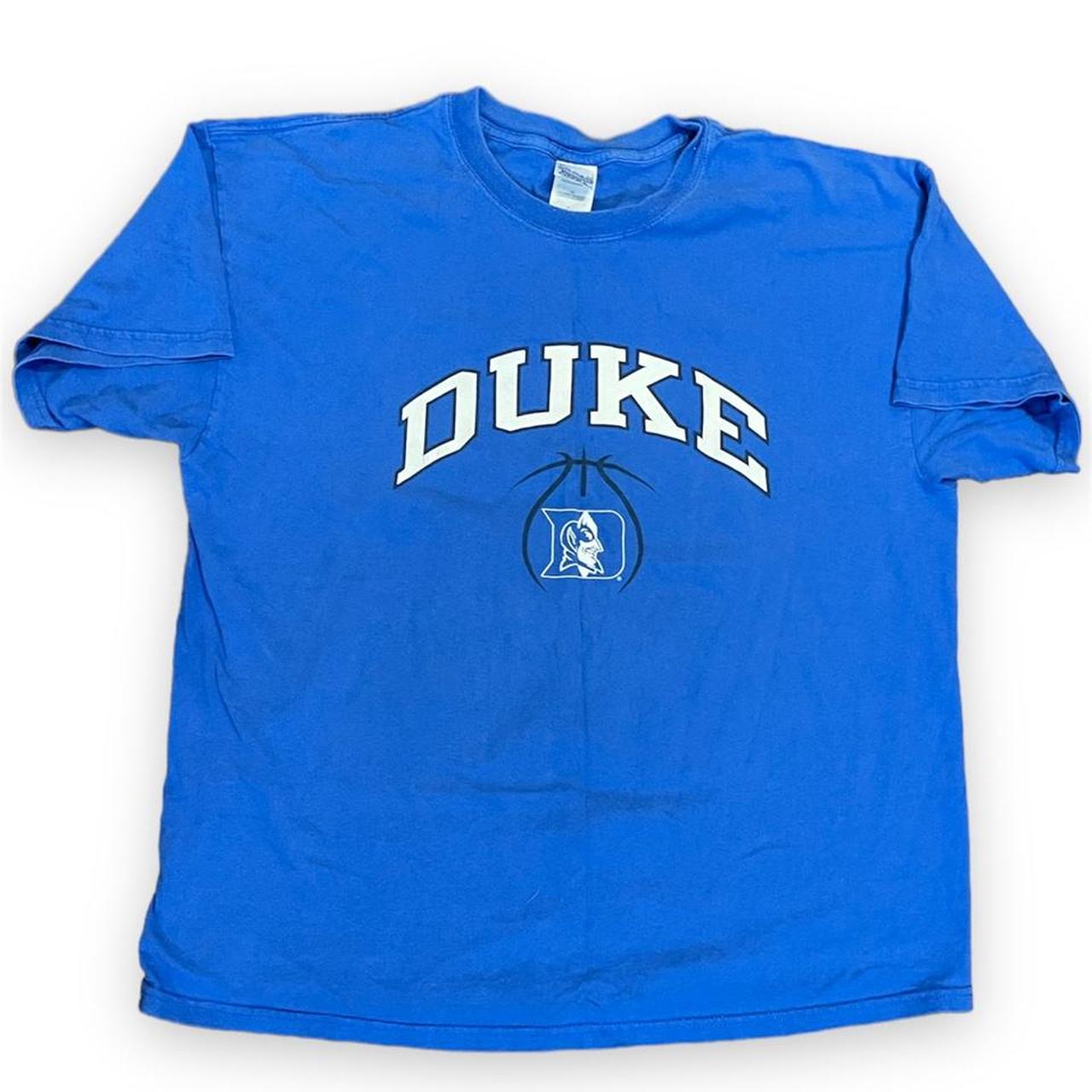 Vintage Y2k Duke Blue Devils T- Shirt Simple Graphic - Depop