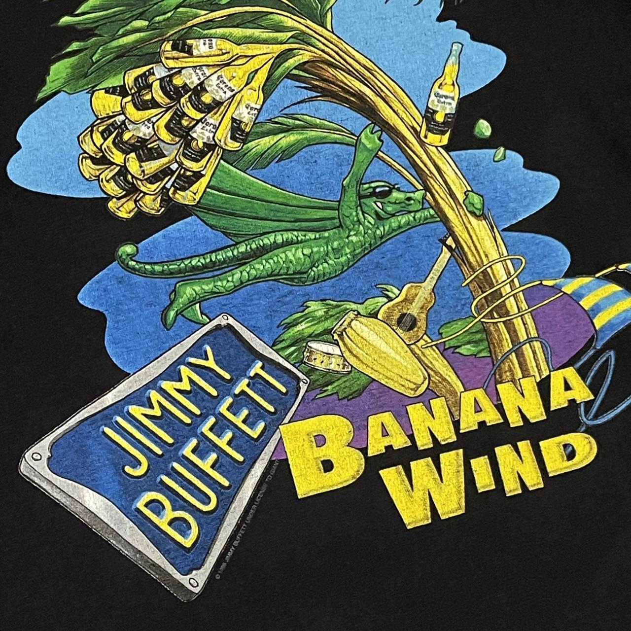 Vintage 1996 Jimmy Buffet Tour T- Shirt Banana Wind... - Depop