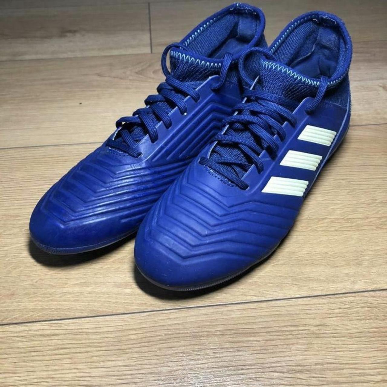 new blue adidas predator football boots