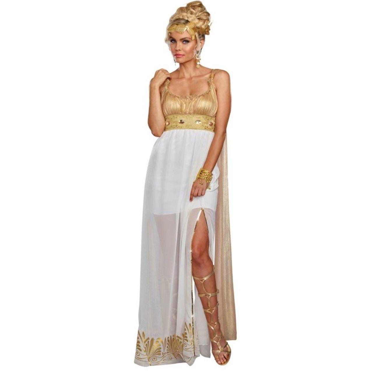 Althena Greek Goddess Halloween Costume Size: Extra... - Depop