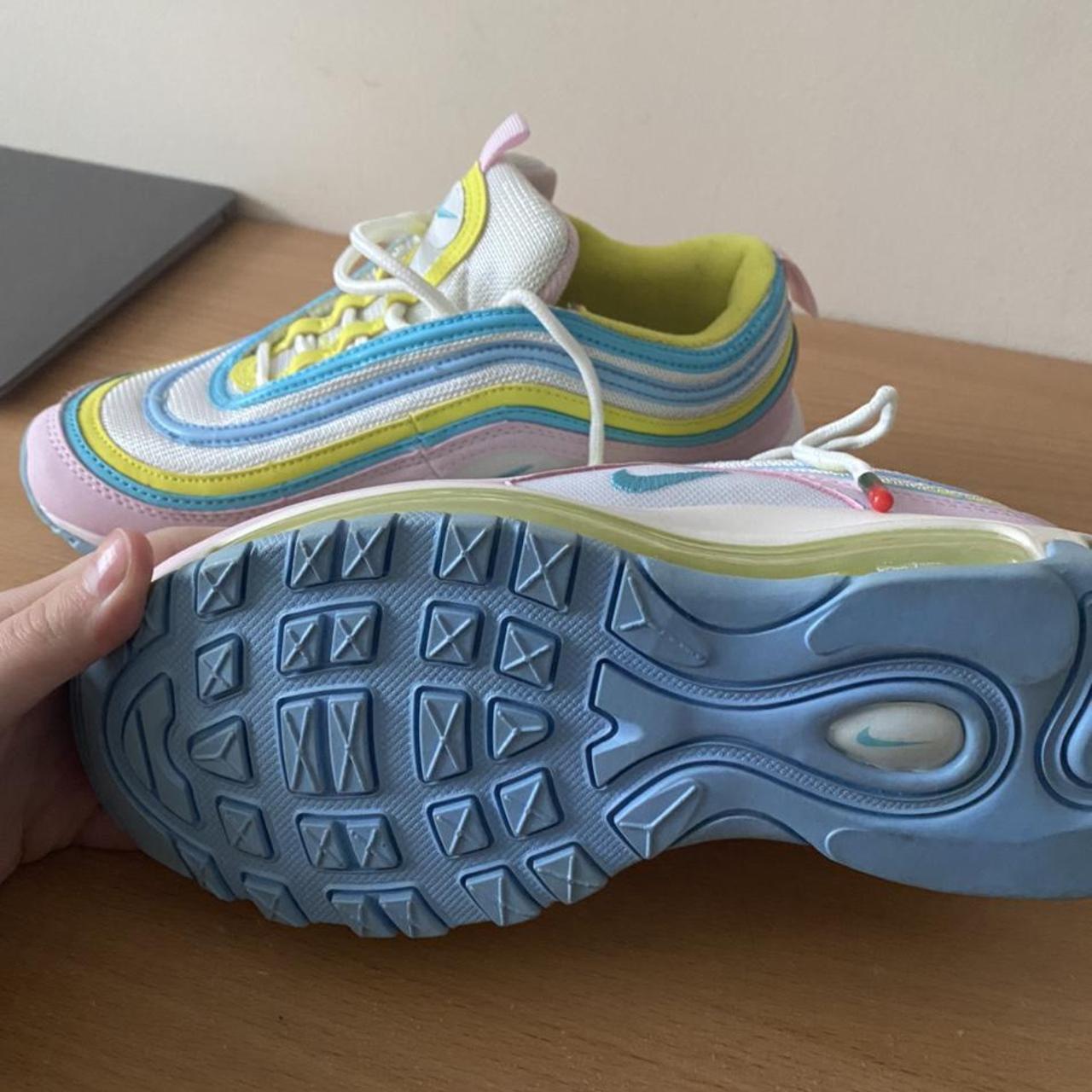air max 97 pink yellow blue green