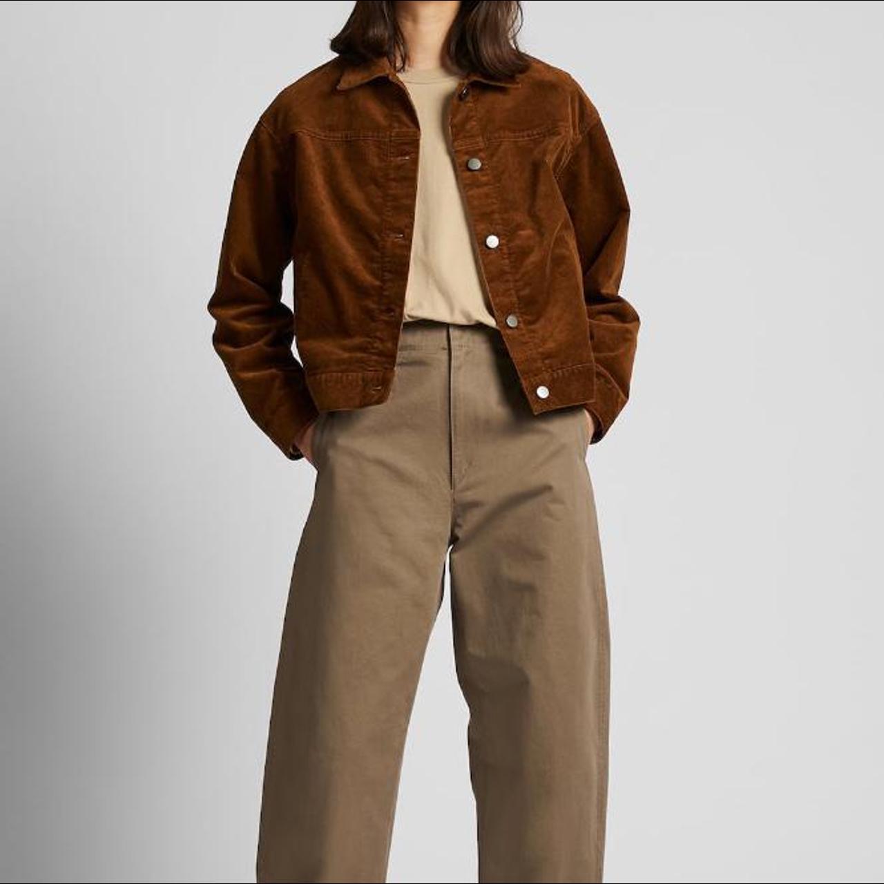 uniqlo brown corduroy jacket