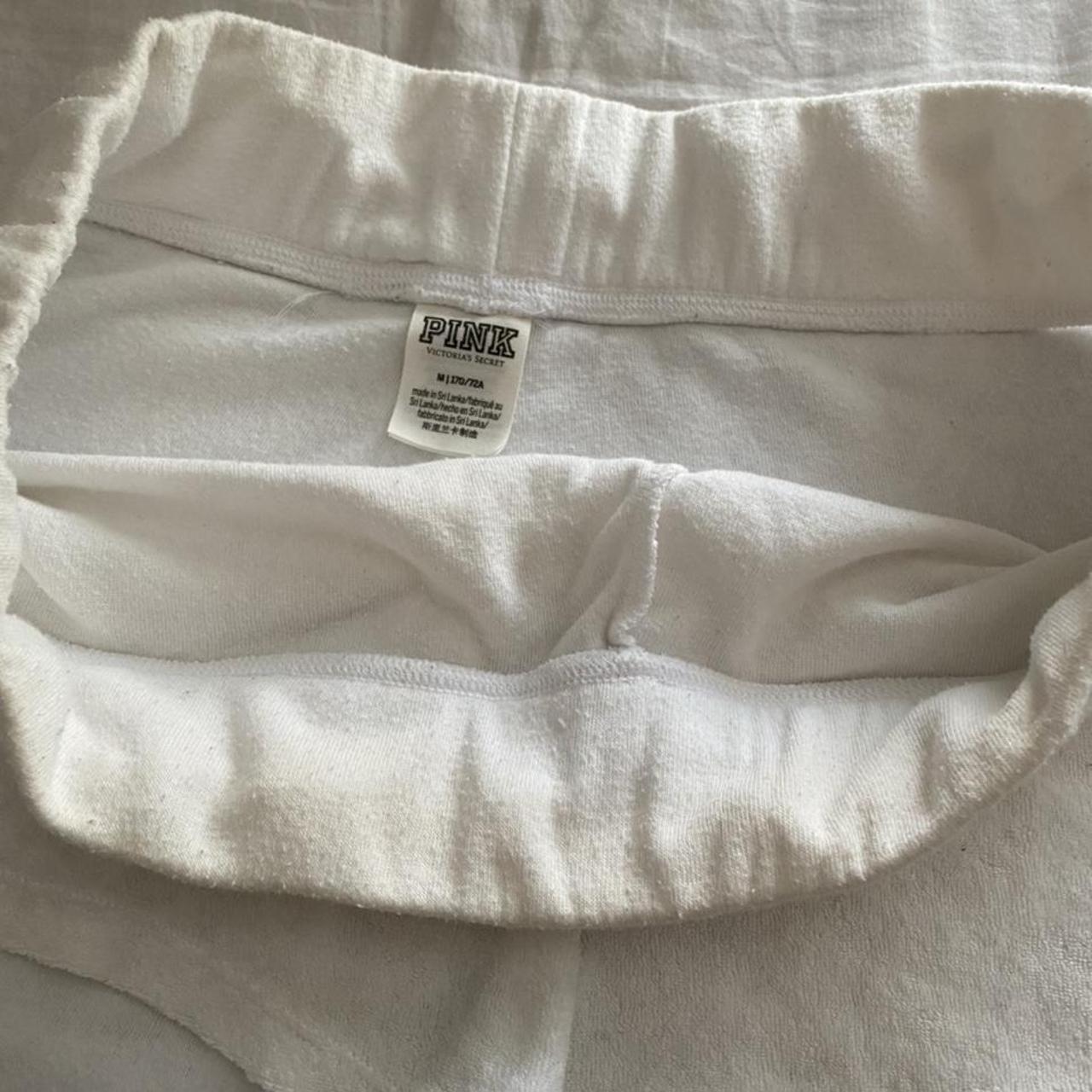 Victoria secret white shorts size medium like new. - Depop