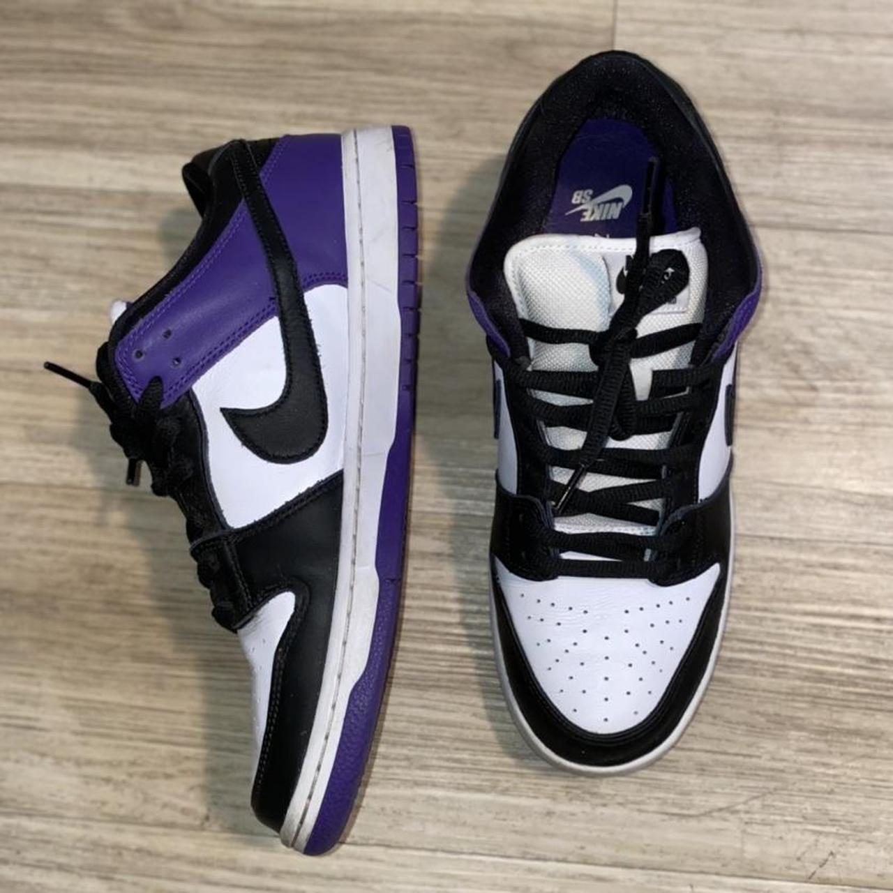 nike dunk low sb court purple