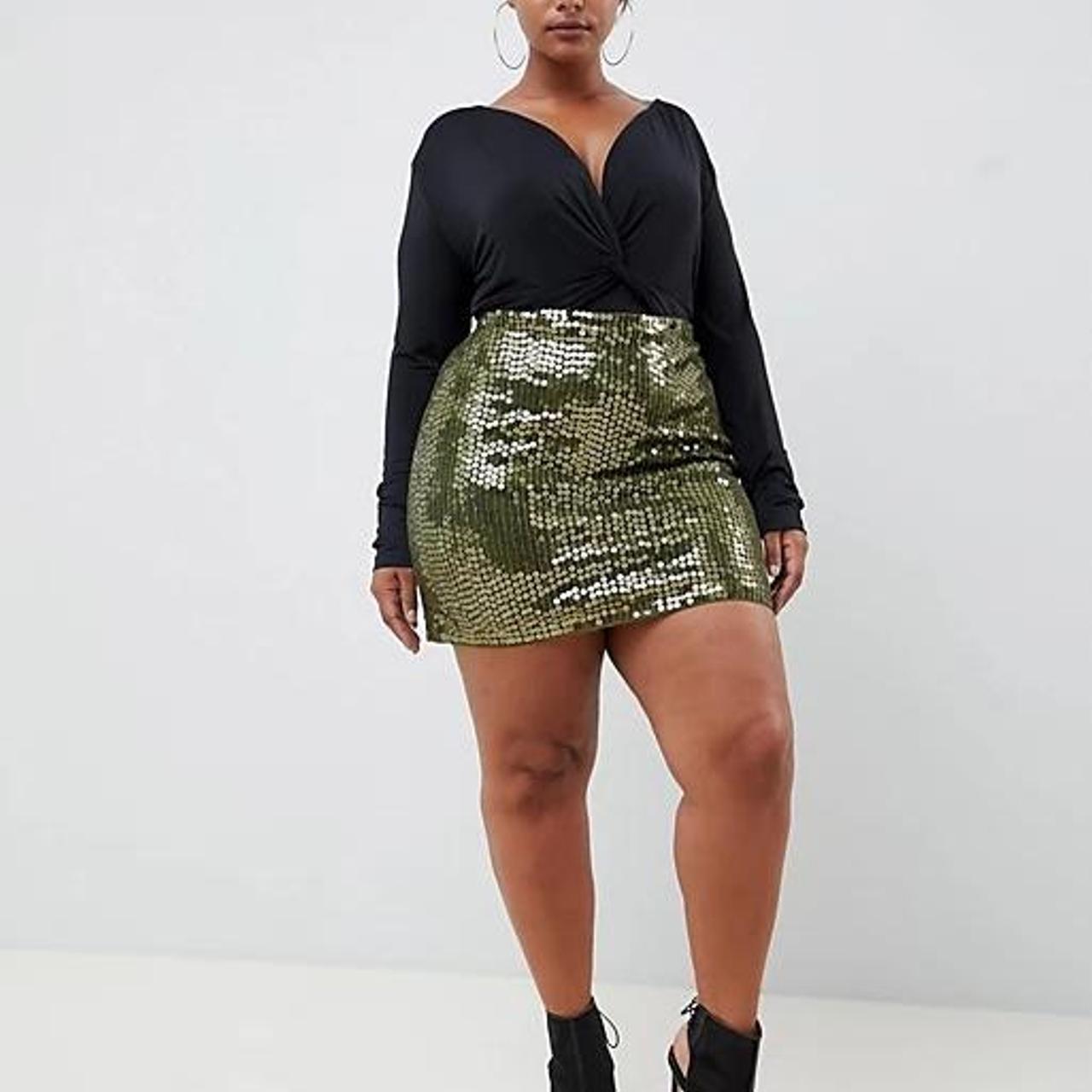 Khaki skirt asos best sale