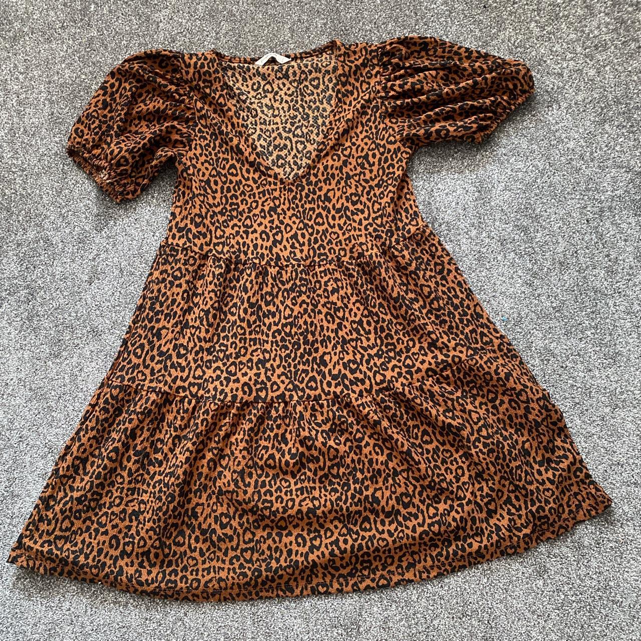 Women’s cheetah print mini dress Size small Worn once - Depop