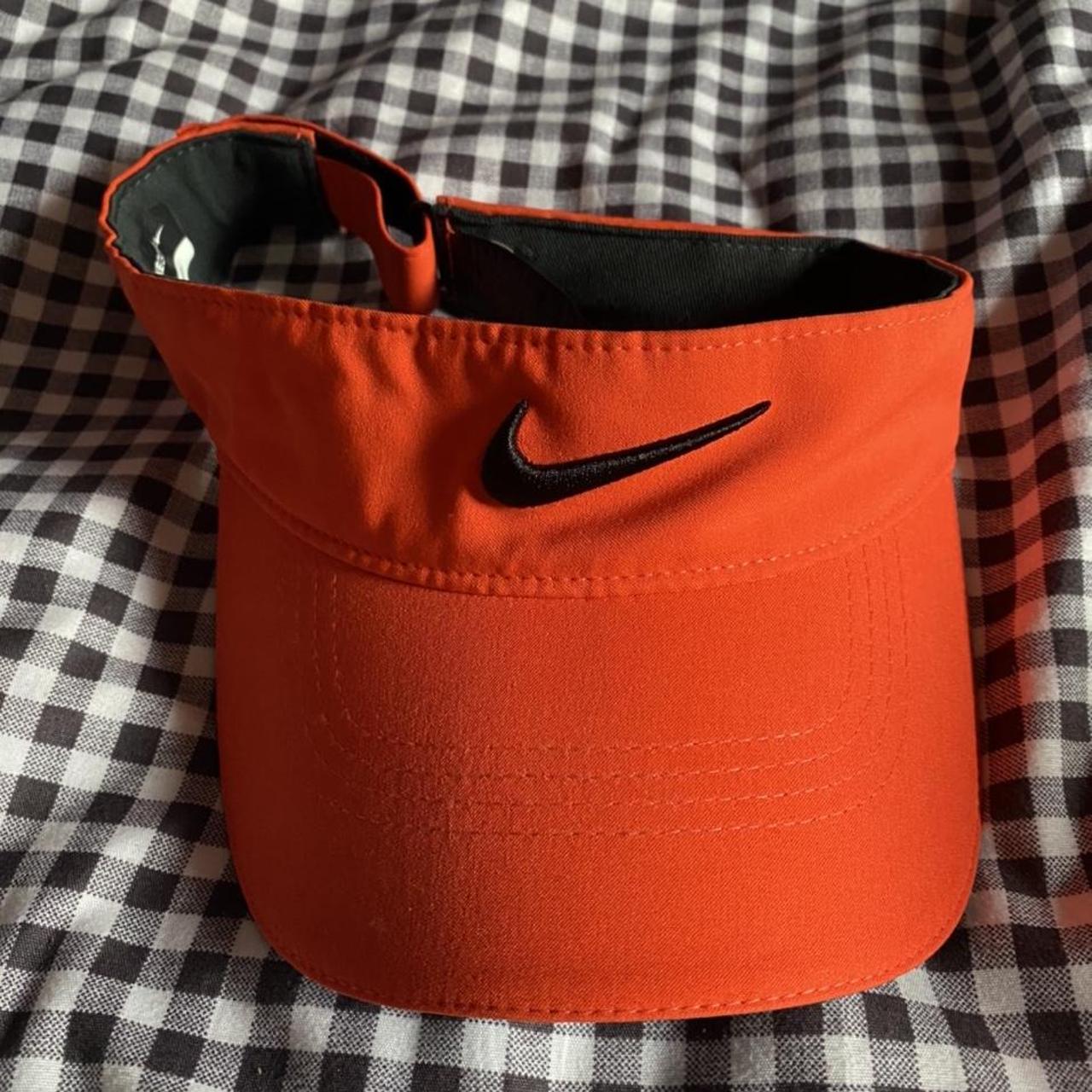 Red-orange Nike golf Velcro adjustable Depop