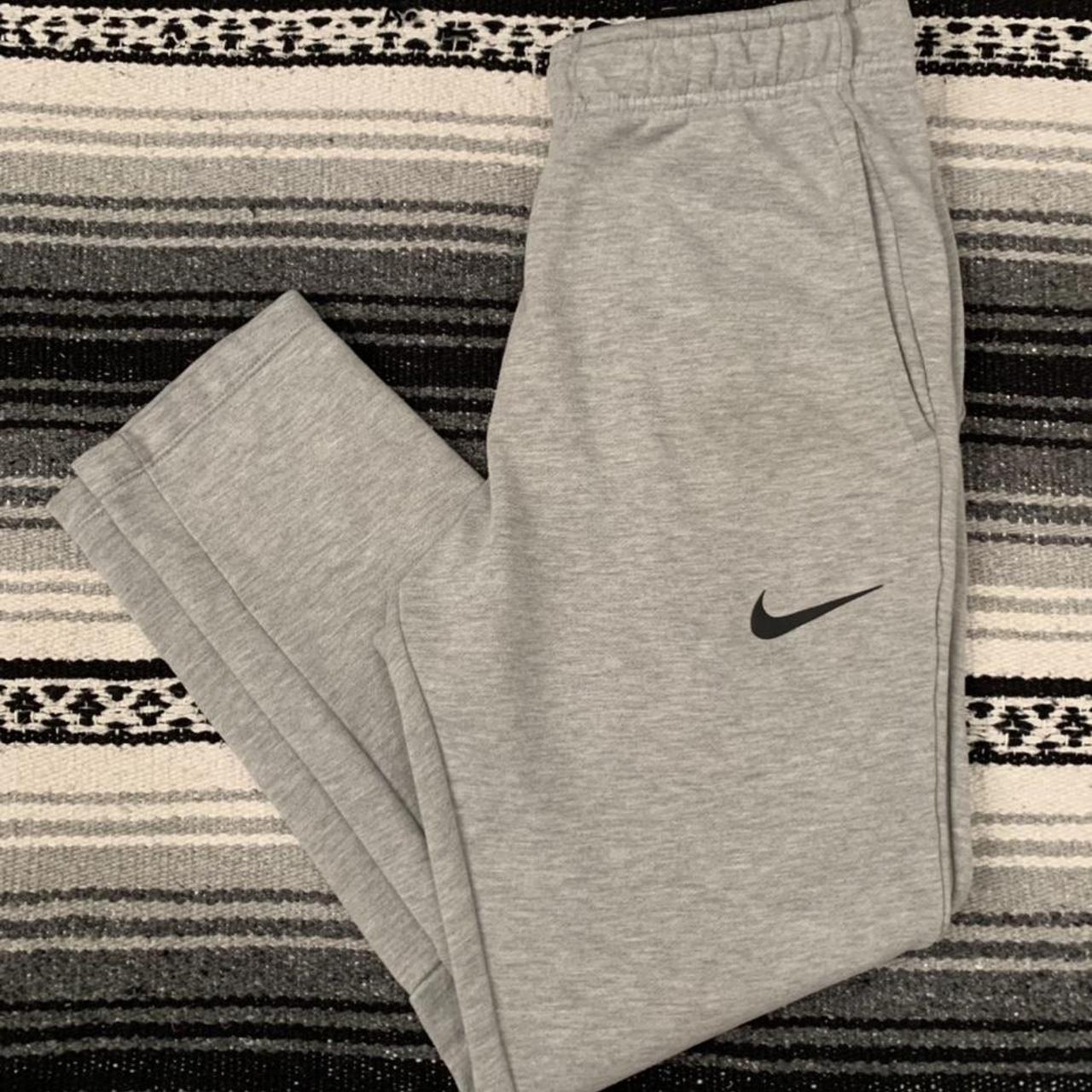 Gray Nike dri-fit sweatpants 🐘 Super comfy sweat... - Depop