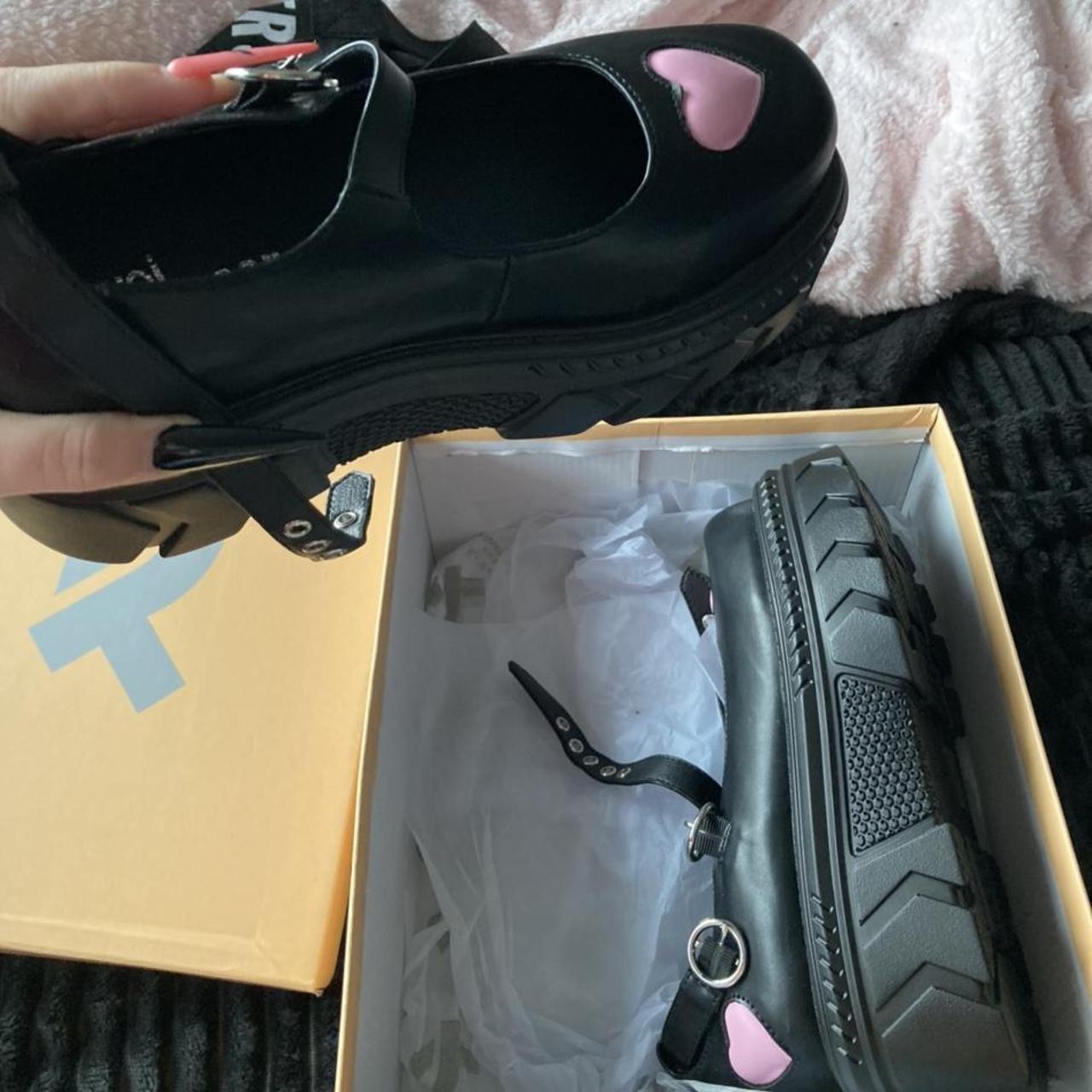 heart stomper' platform shoes by koi Depop