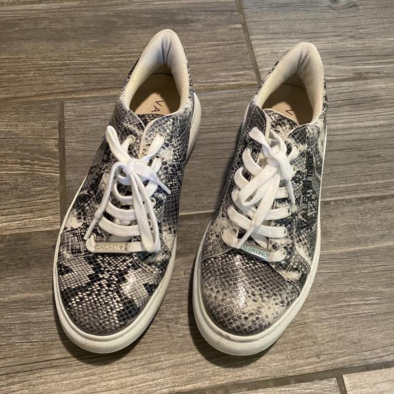 Valentino snake skin sneakers #valentino #luxury... - Depop