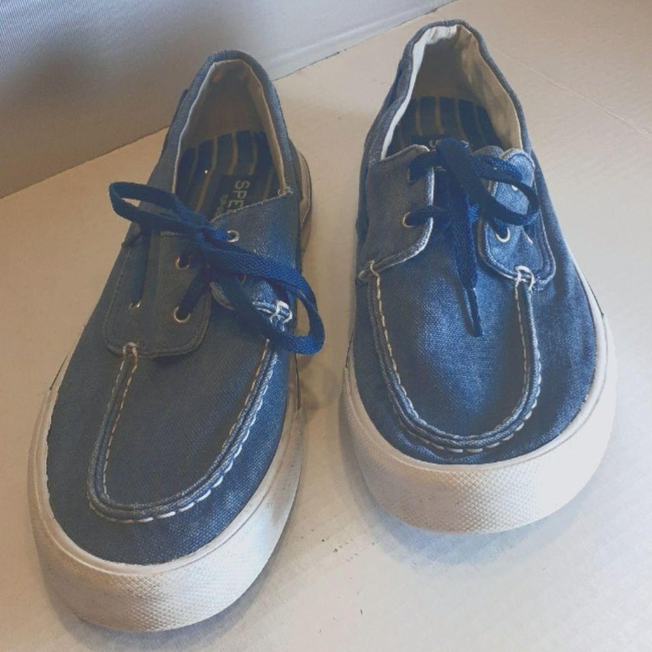 sperry denim sneakers