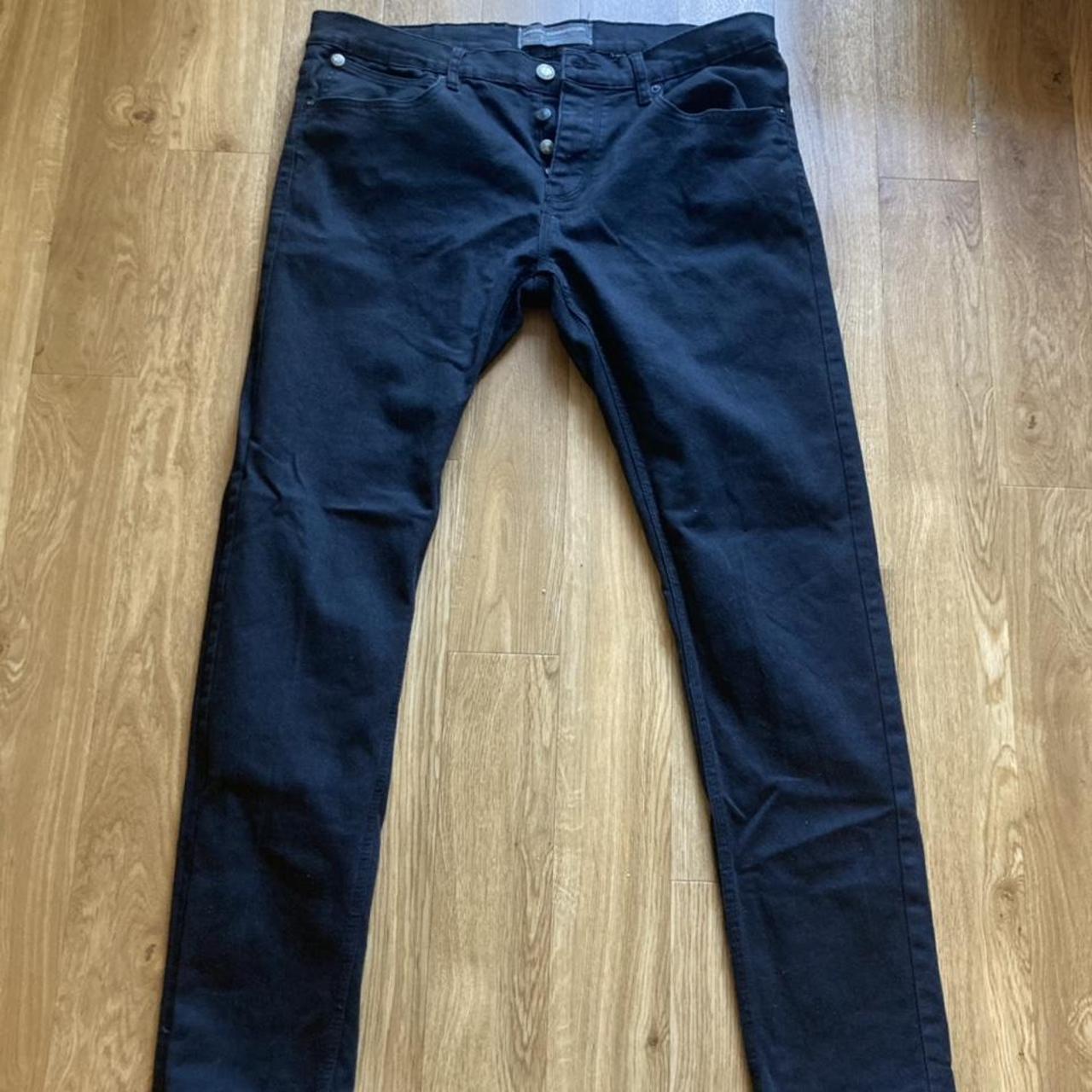 French Connection Men's Black Jeans | Depop