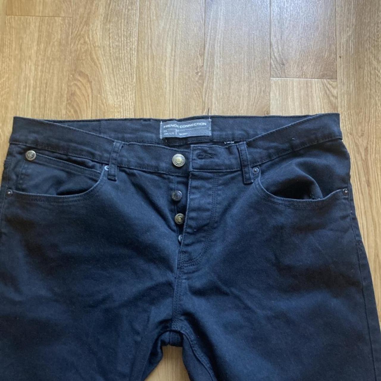 French Connection Men's Black Jeans | Depop