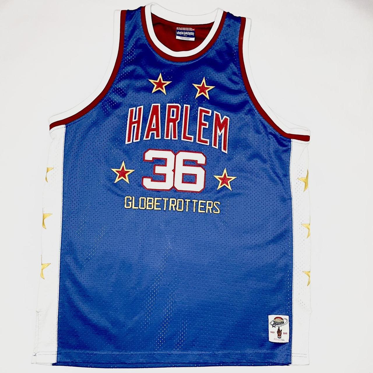 Shop Harlem Globetrotters '73 Platinum Fubu White Jersey