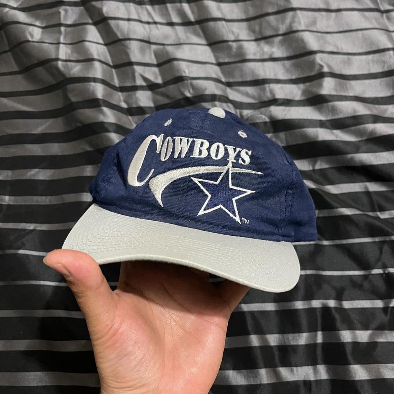 Vintage 90s Dallas Cowboys Leather Hat Great - Depop