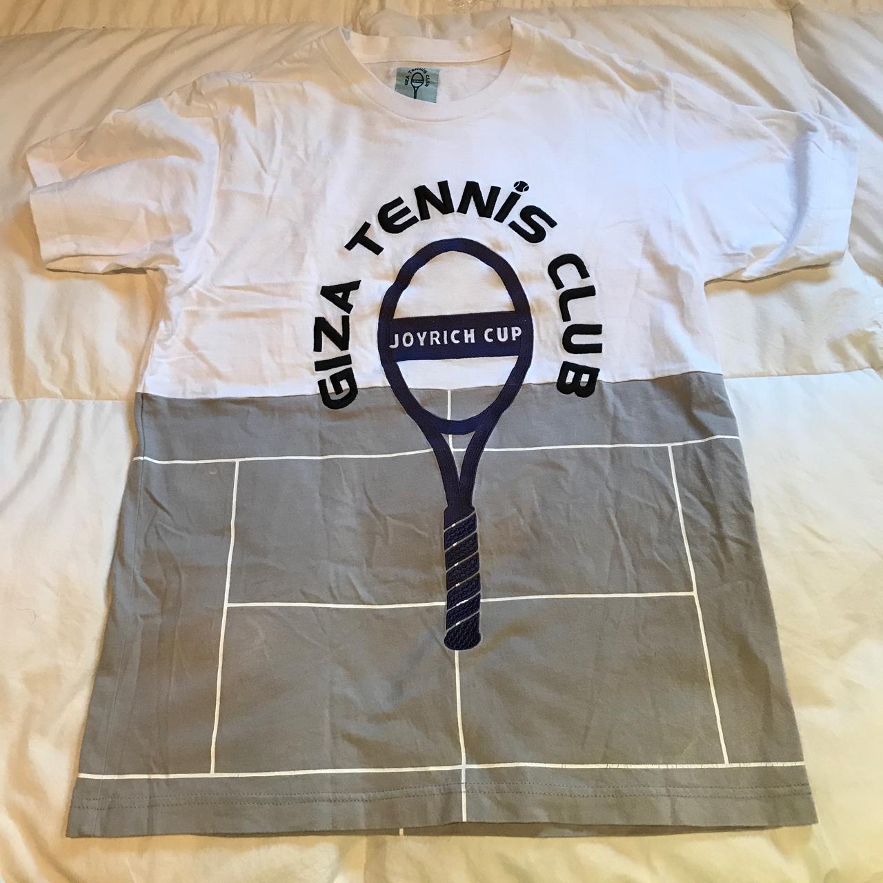 Joyrich / Giza Tennis Tee. Shows signs of wear with... - Depop