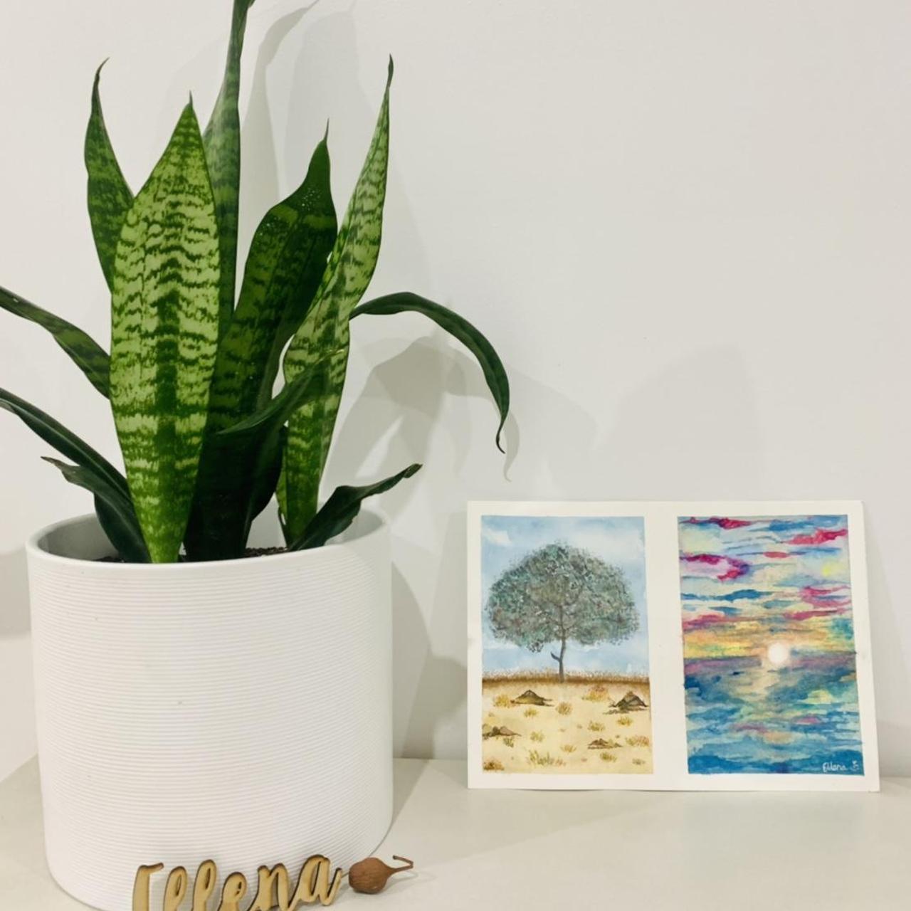 One of a kind, unframed watercolor paintings by... Depop