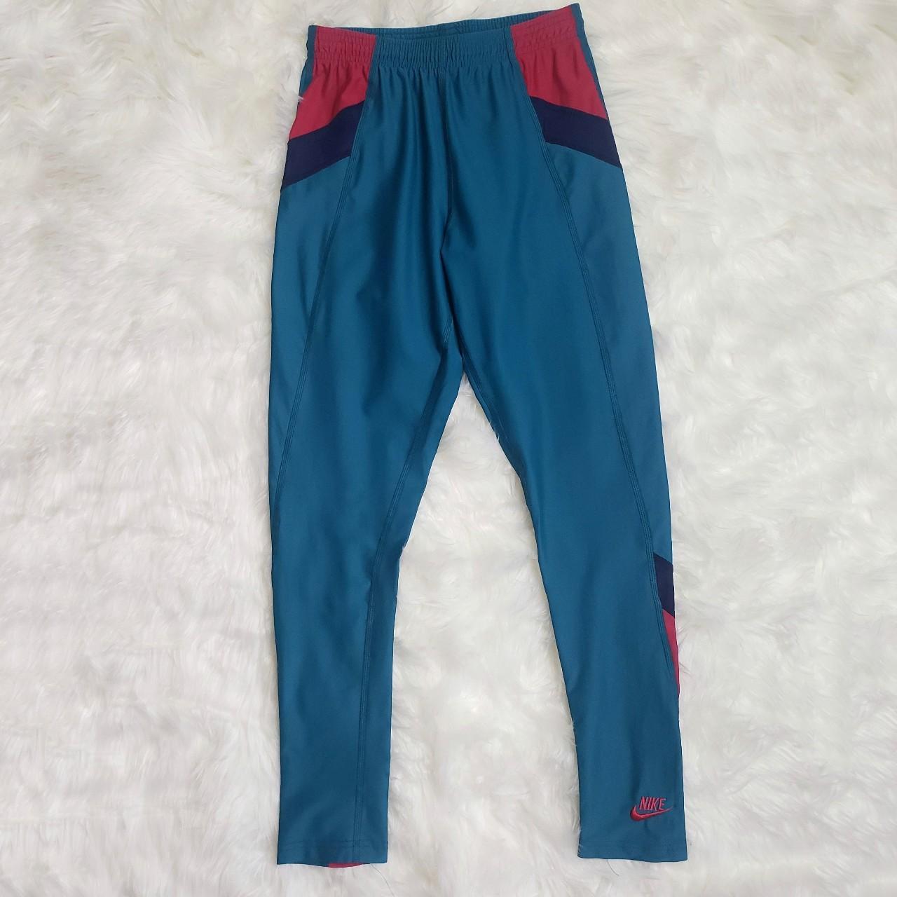 Vintage 80s buy Nike Teal Colorblock Leggings Size Large