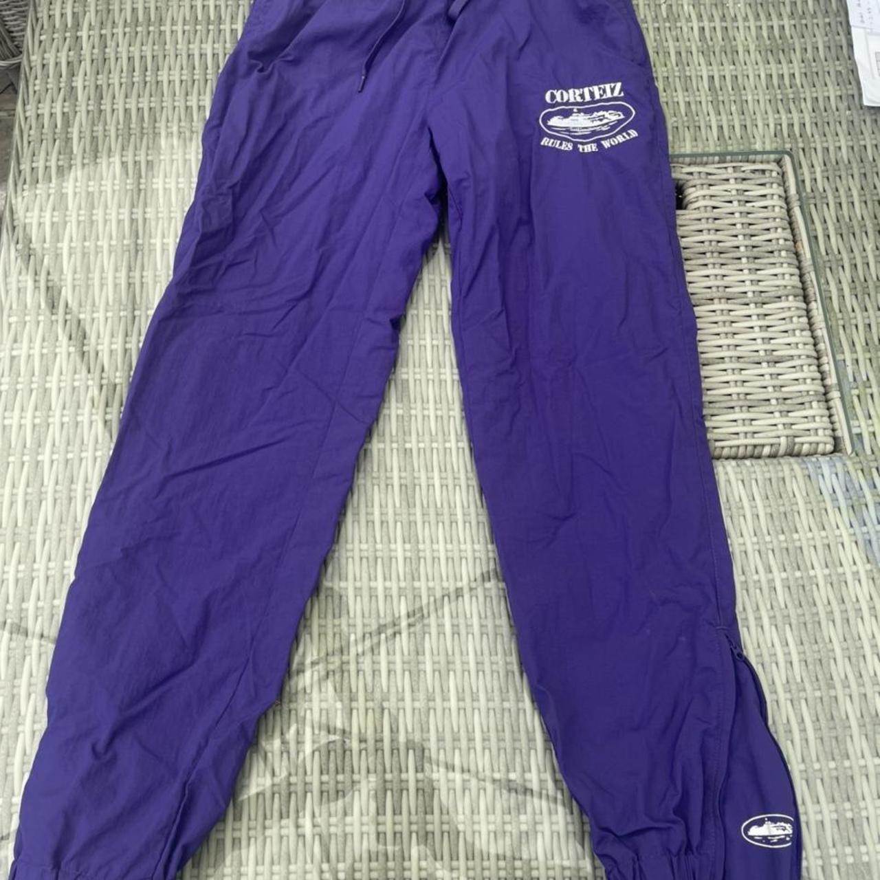 corteiz sweatpants - extra small Worn once - Depop