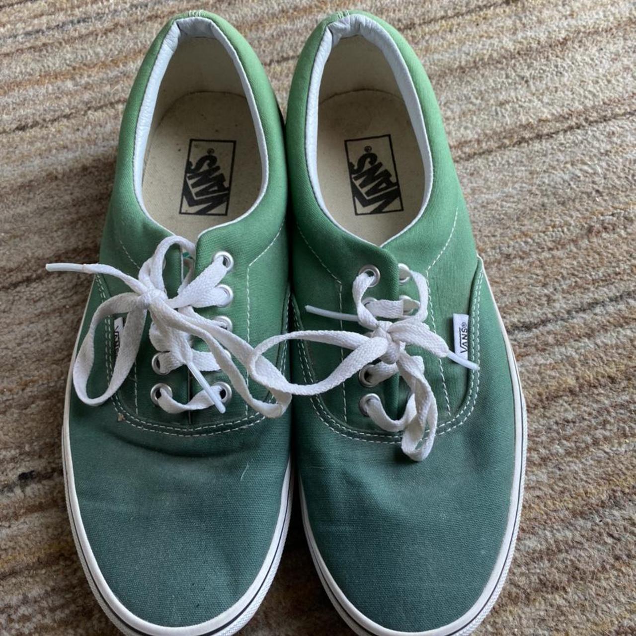 Vans Men's Green Trainers | Depop